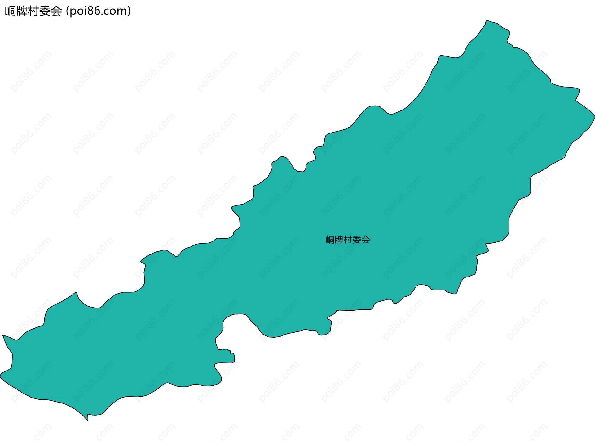 峒牌村委会边界地图