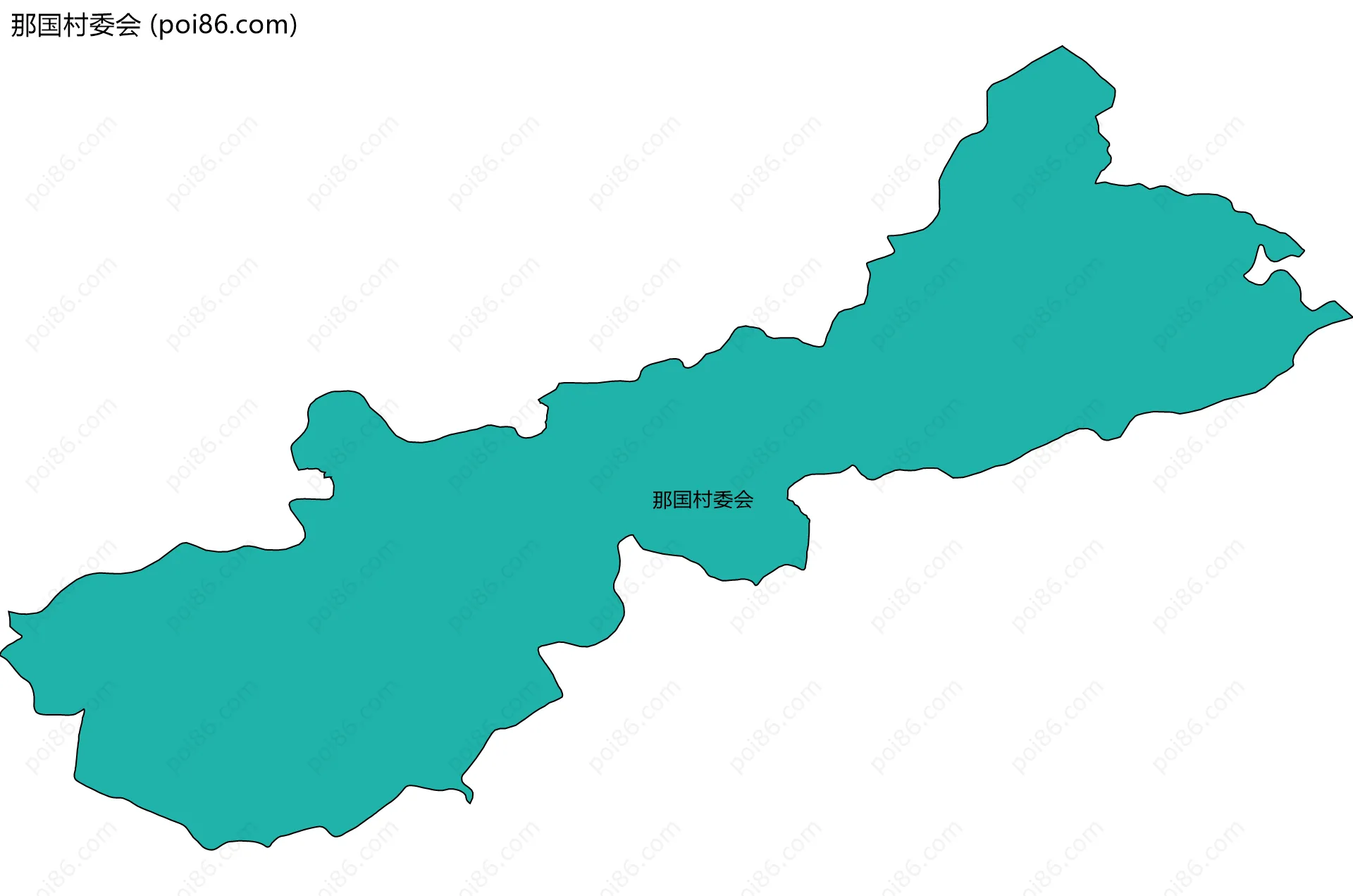 那国村委会边界地图