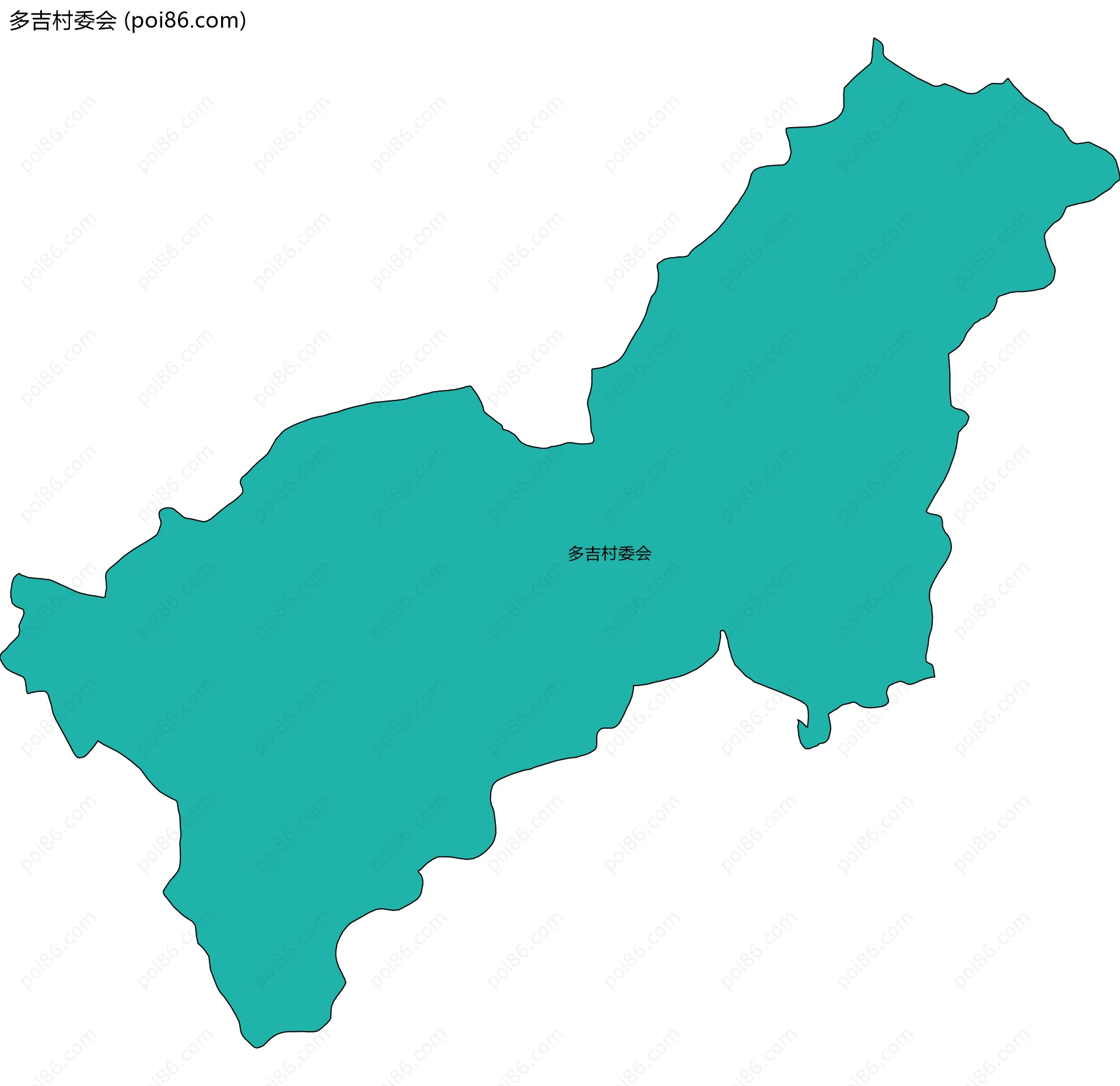 多吉村委会边界地图