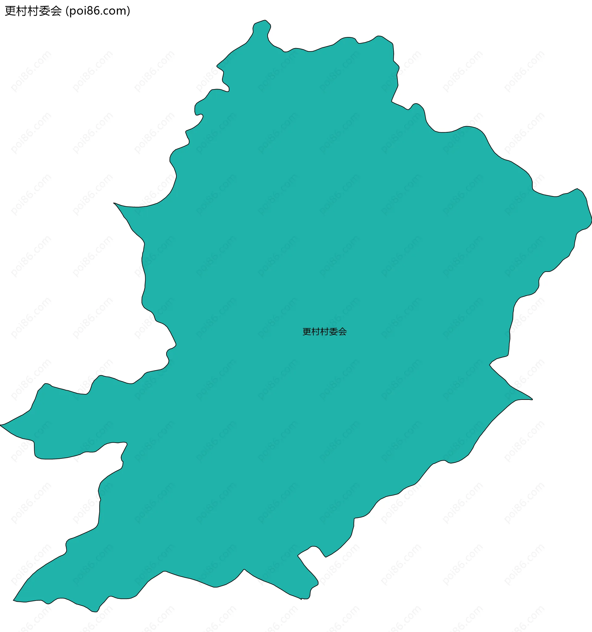 更村村委会边界地图