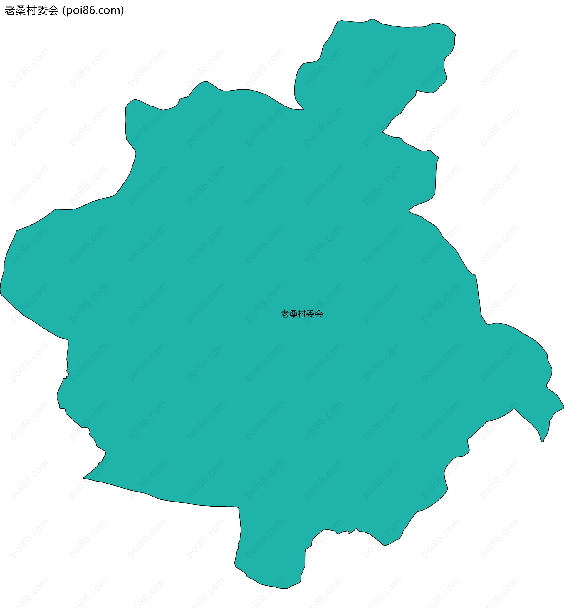 老桑村委会边界地图