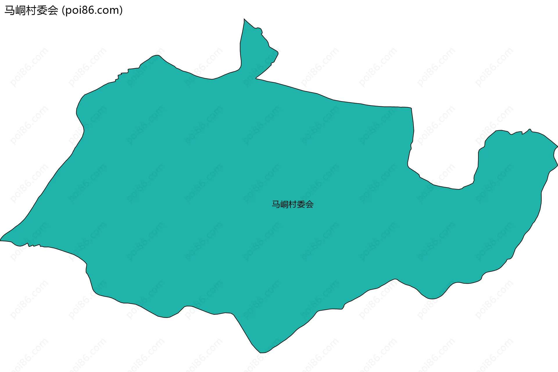 马峒村委会边界地图