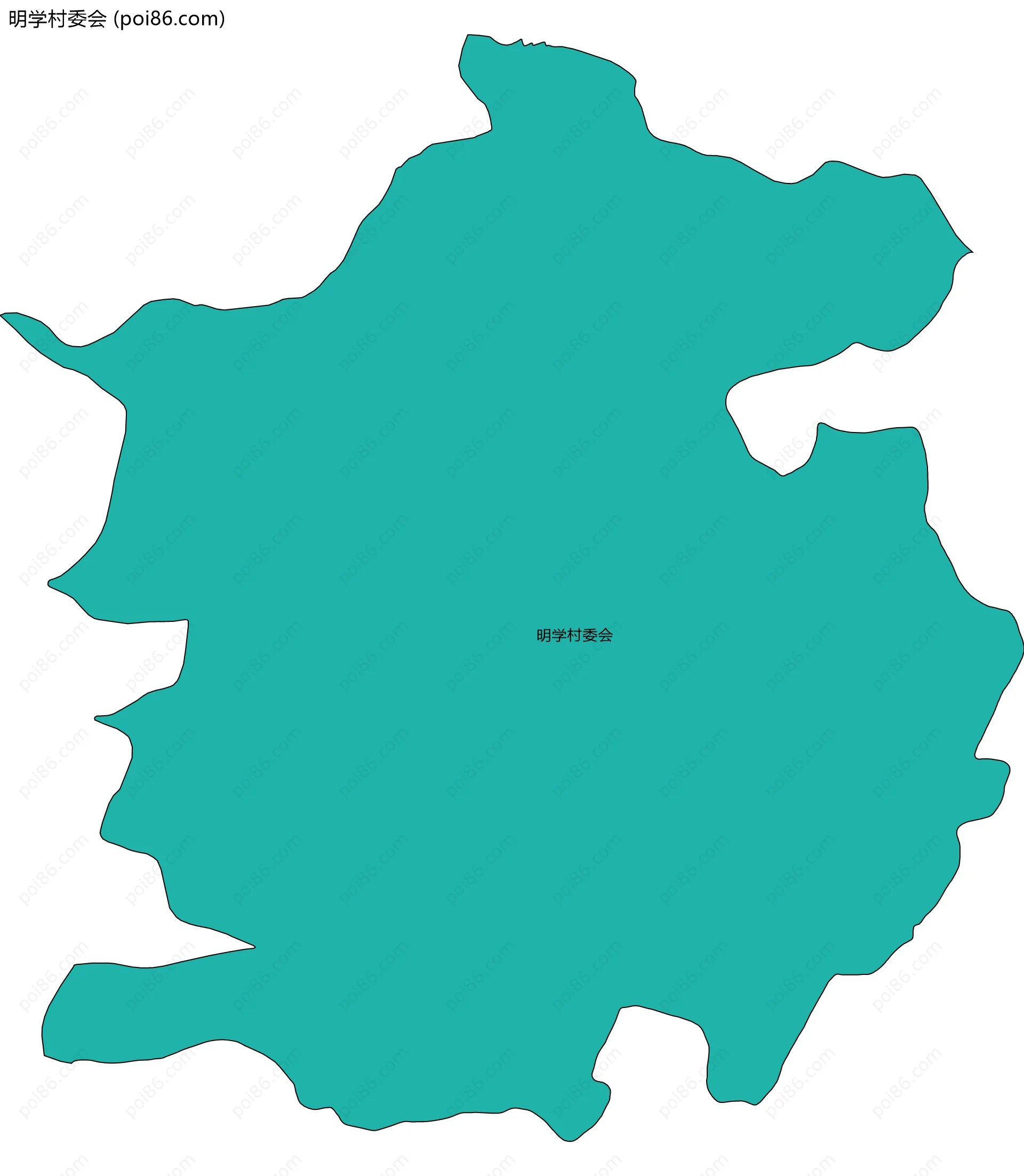 明学村委会边界地图