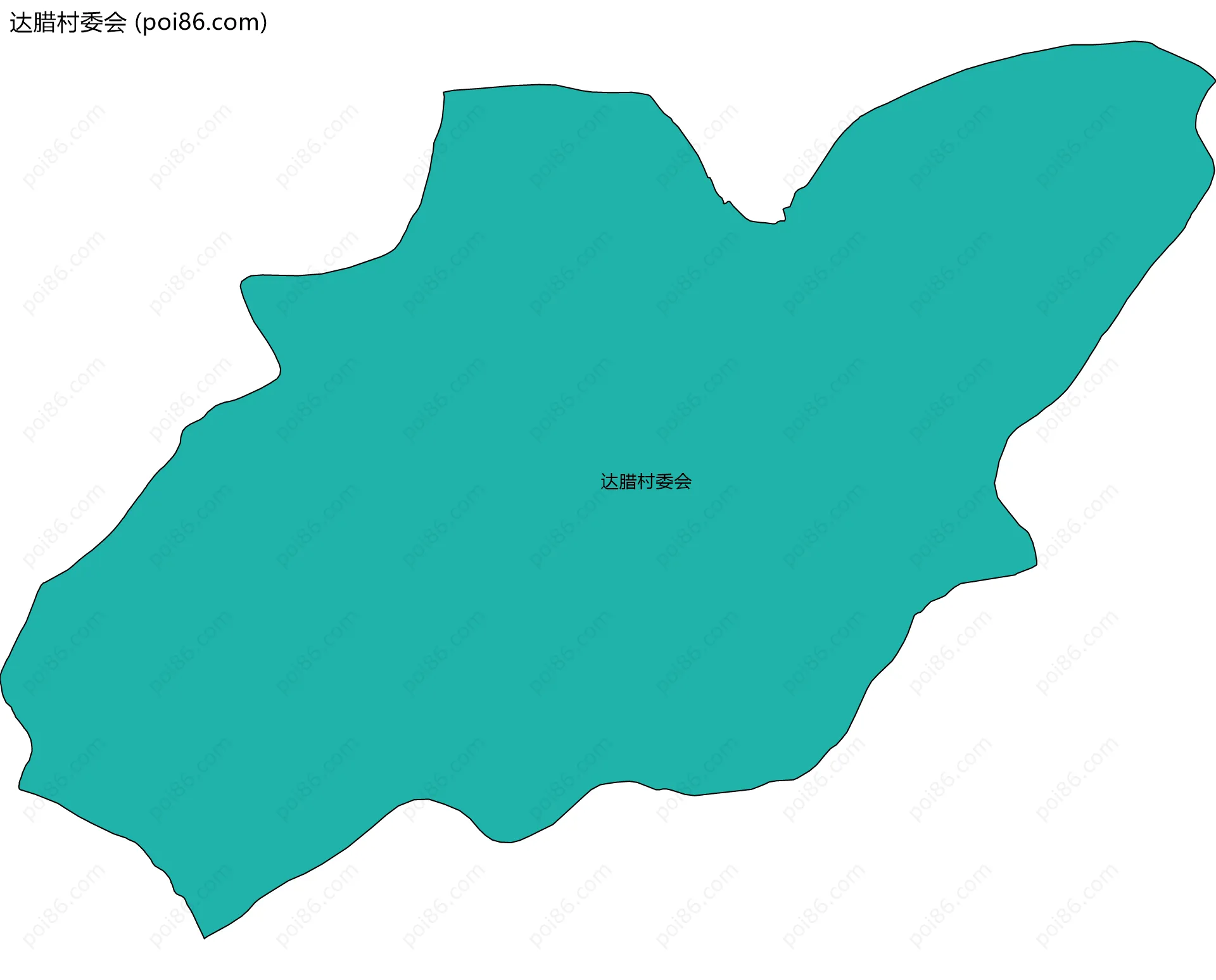 达腊村委会边界地图