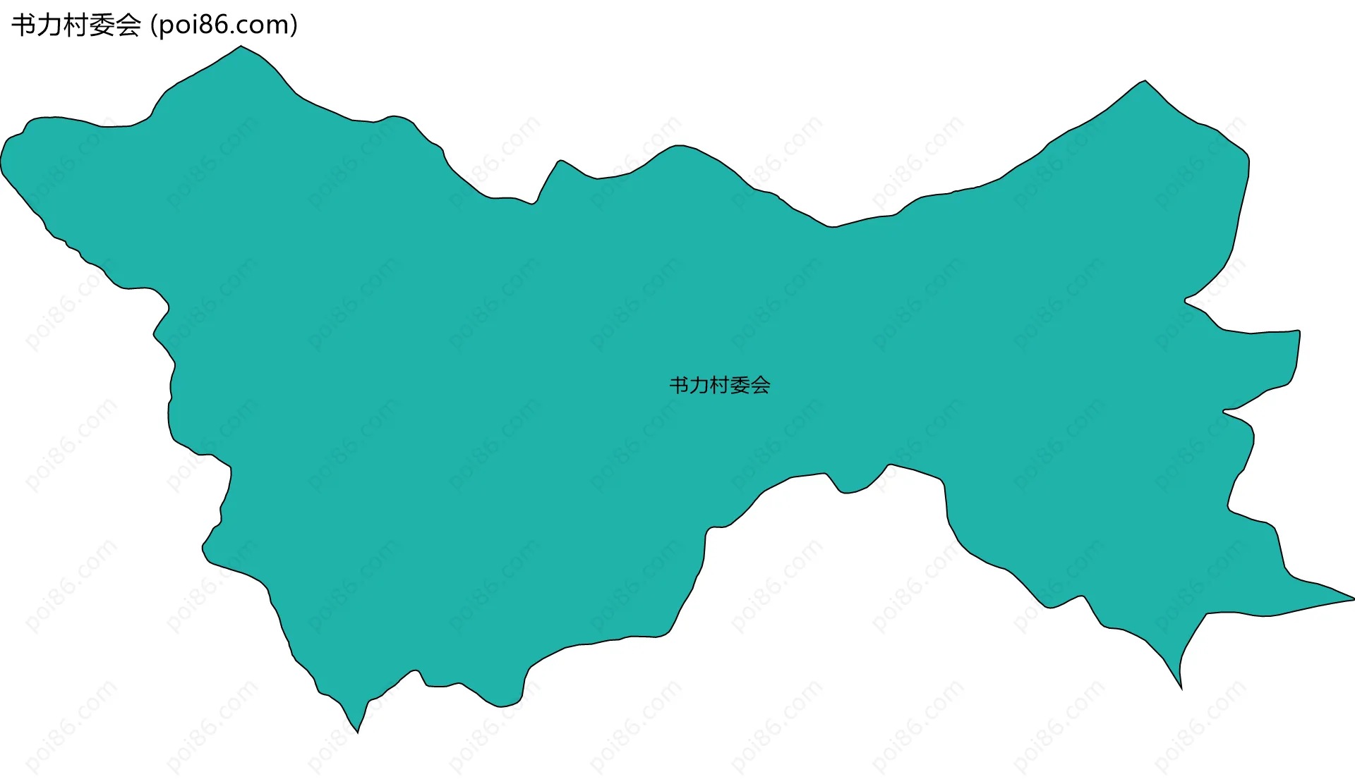 书力村委会边界地图