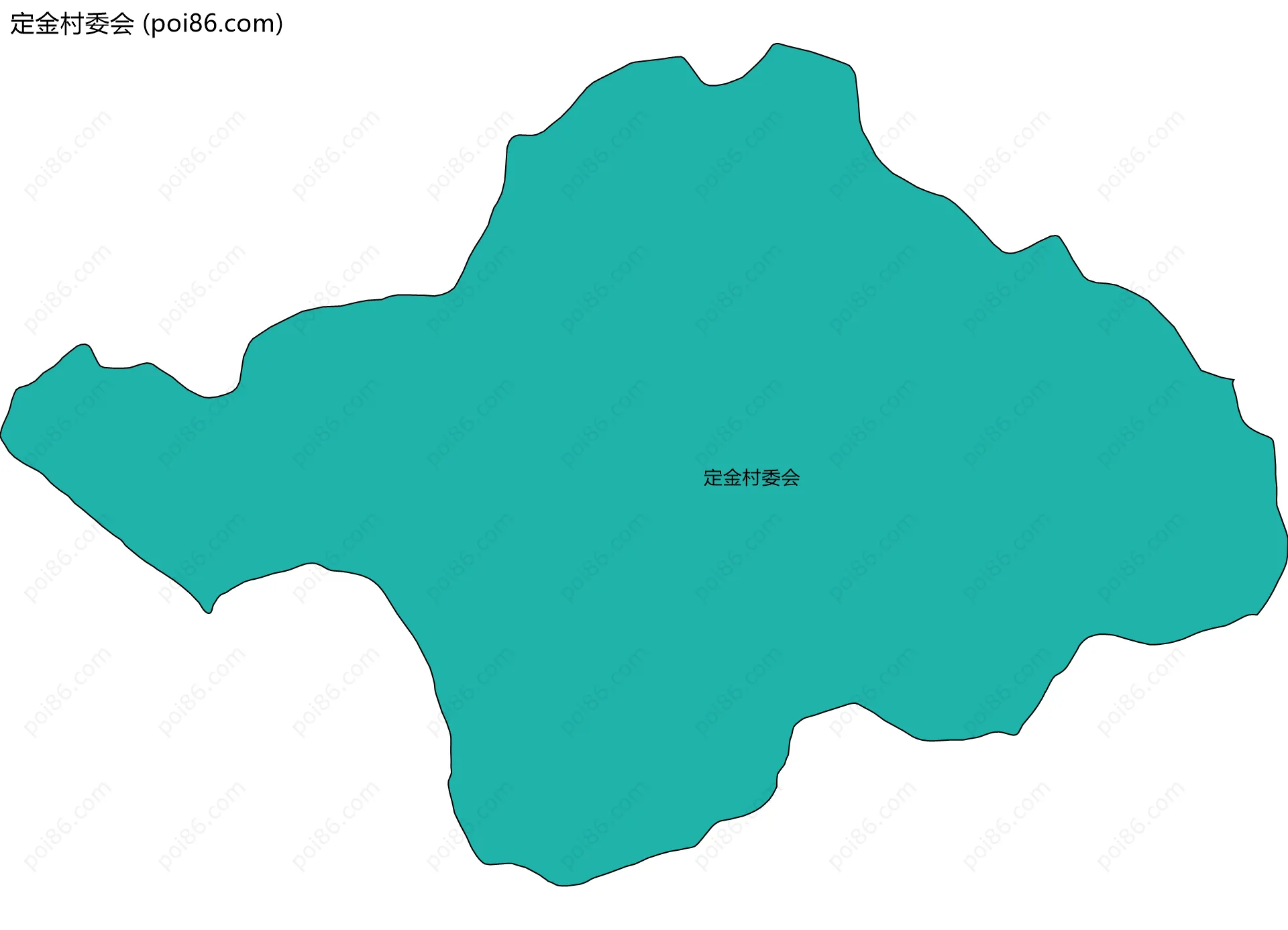 定金村委会边界地图