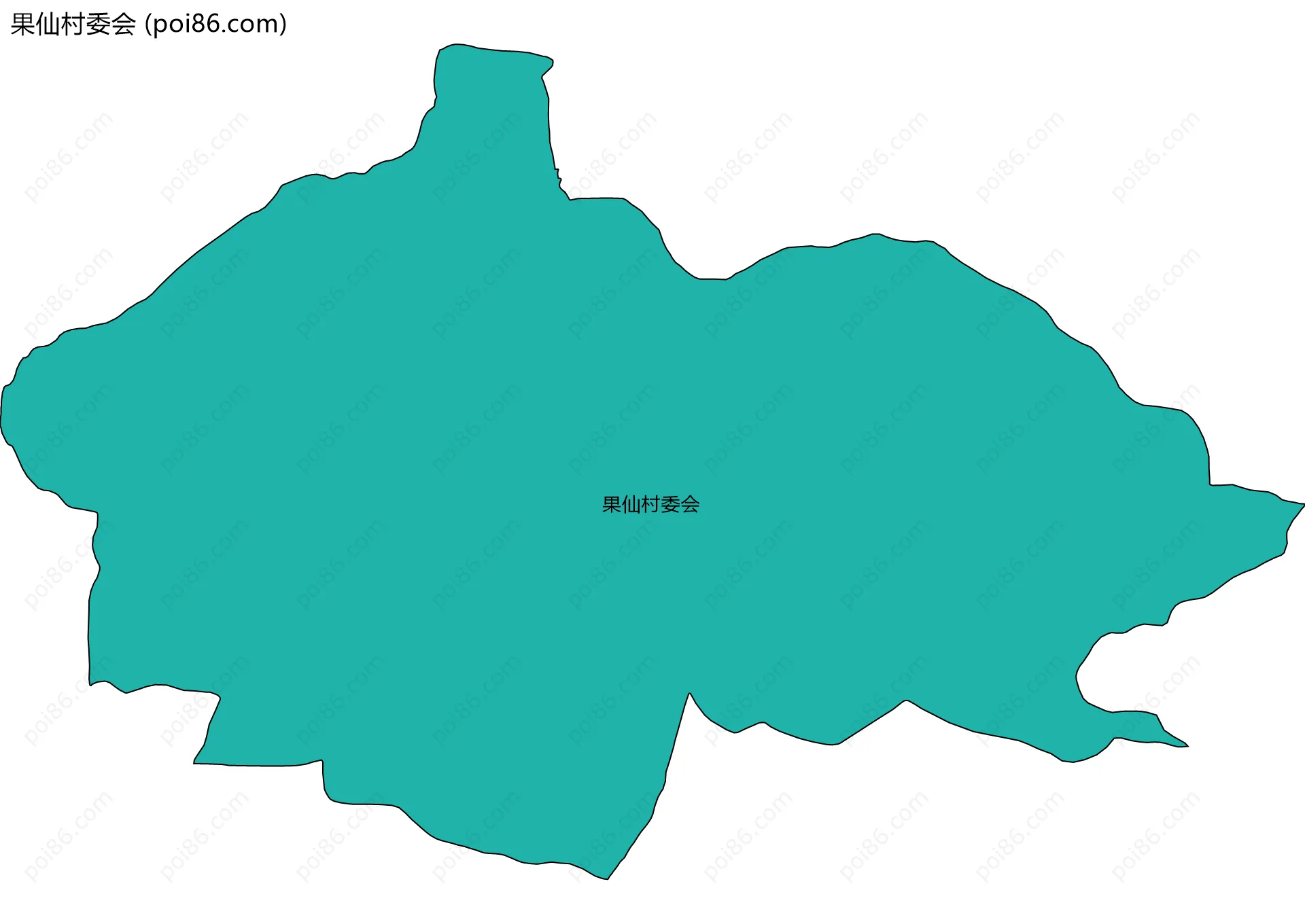 果仙村委会边界地图