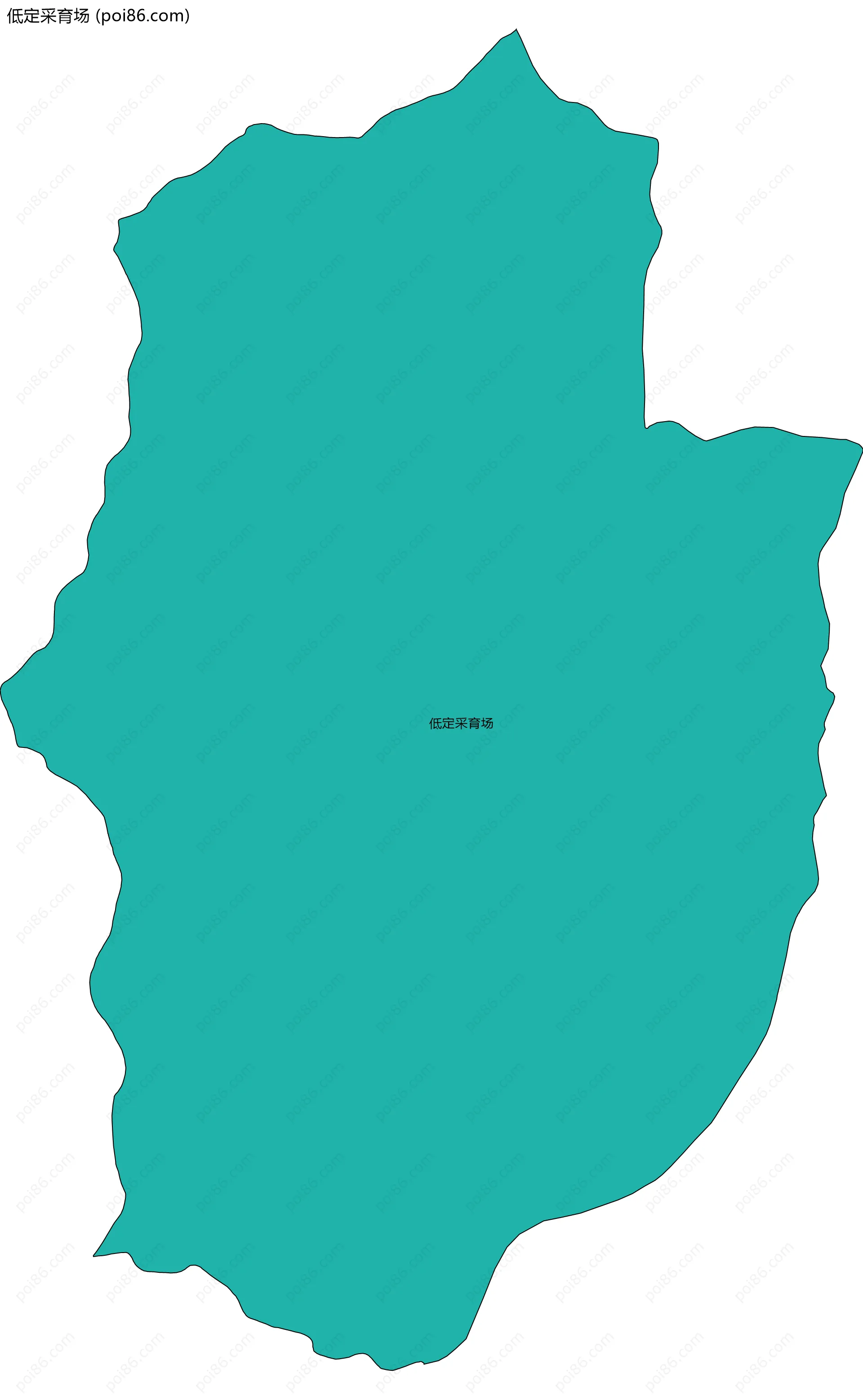 低定采育场边界地图