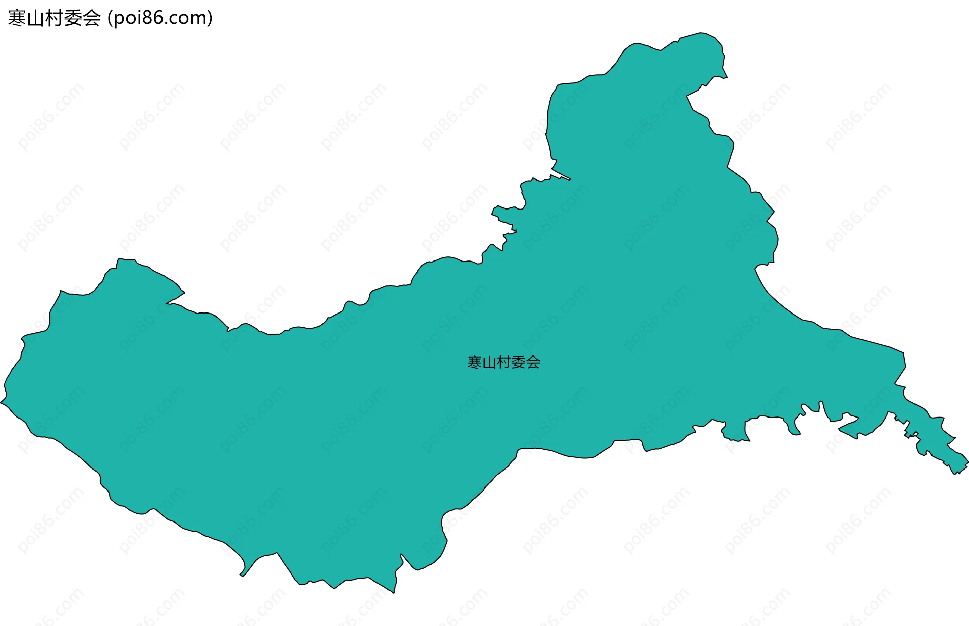 寒山村委会边界地图