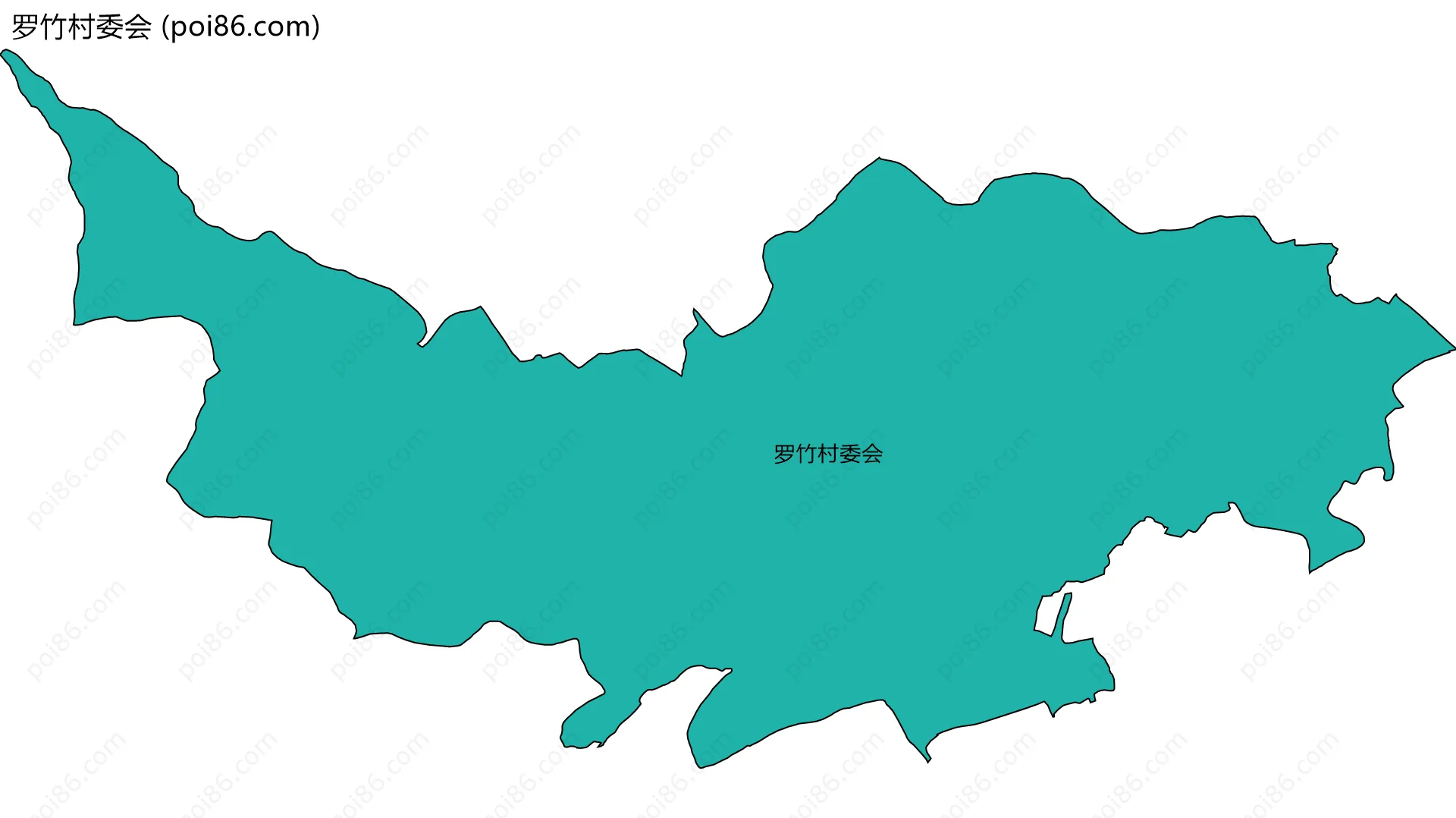 罗竹村委会边界地图