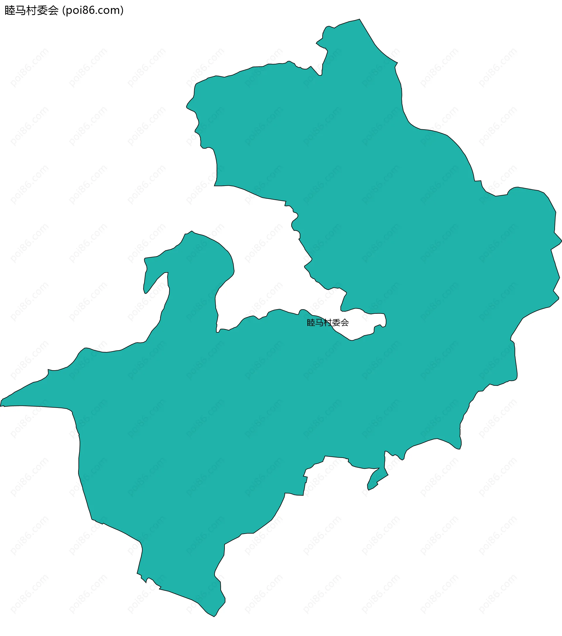 睦马村委会边界地图