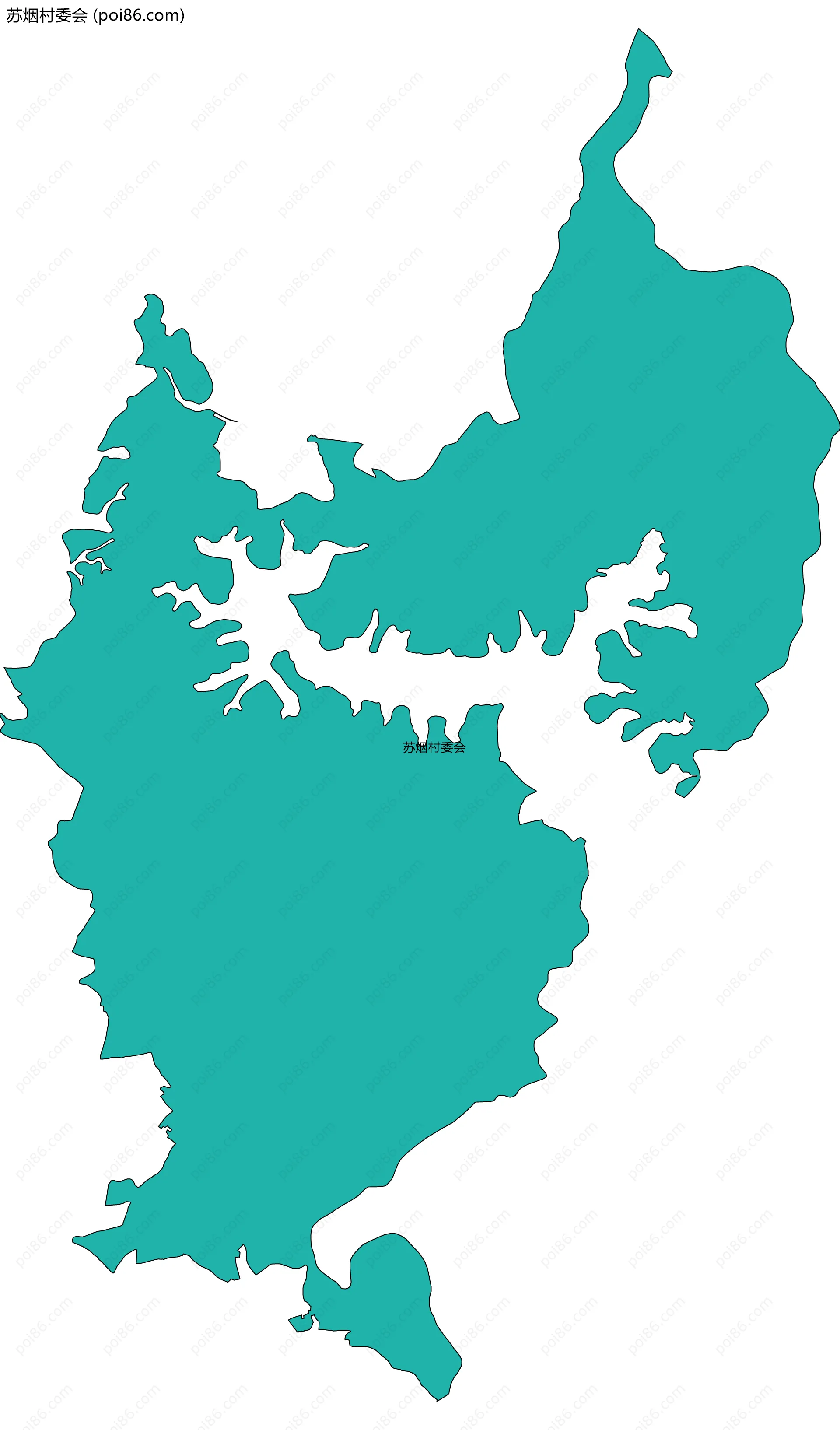 苏烟村委会边界地图