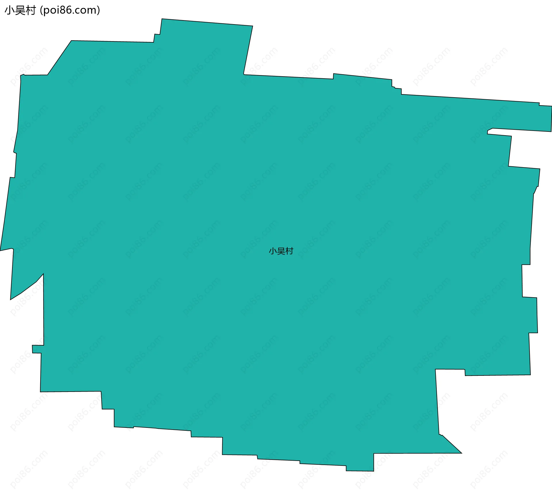 小吴村边界地图