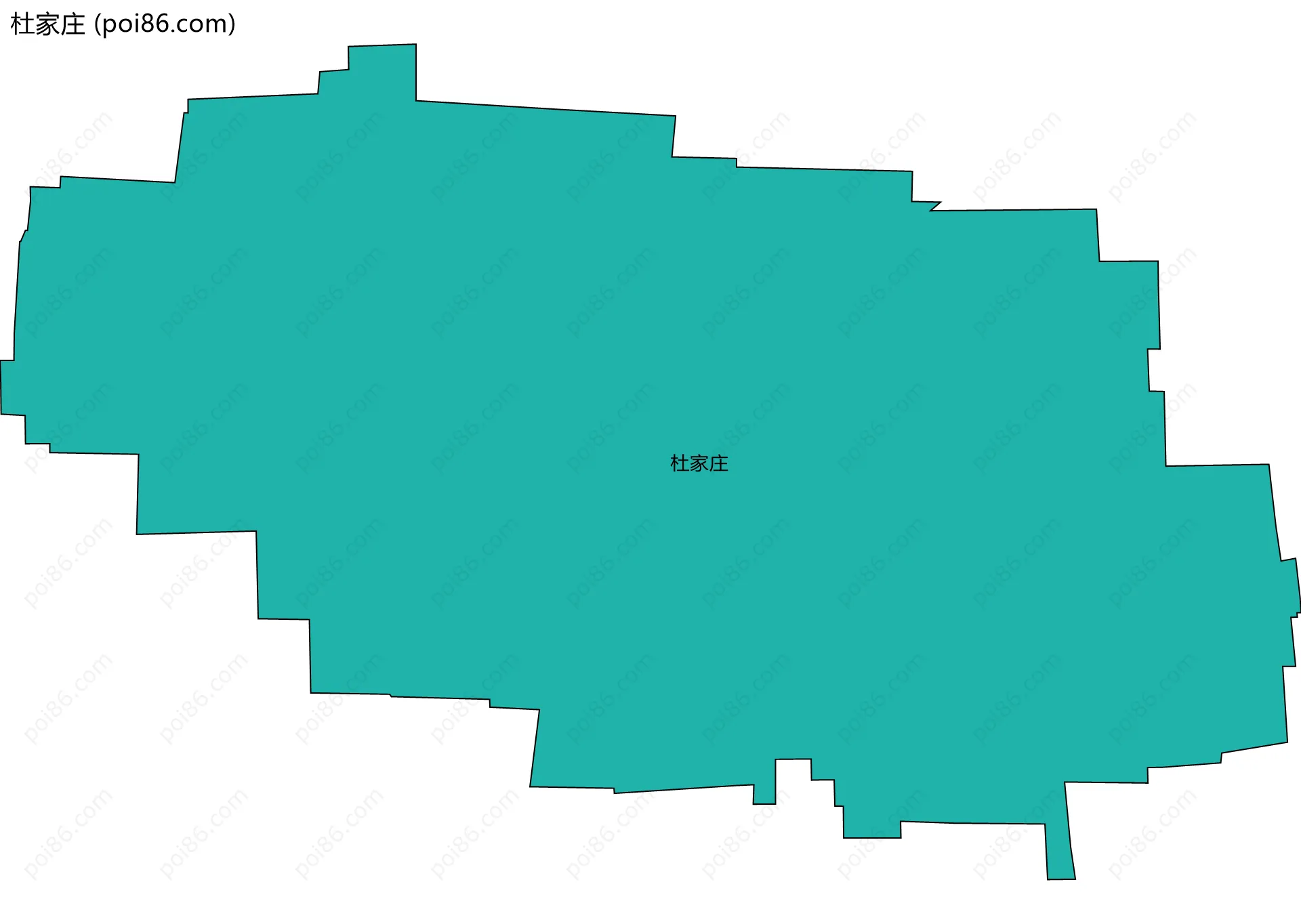杜家庄边界地图