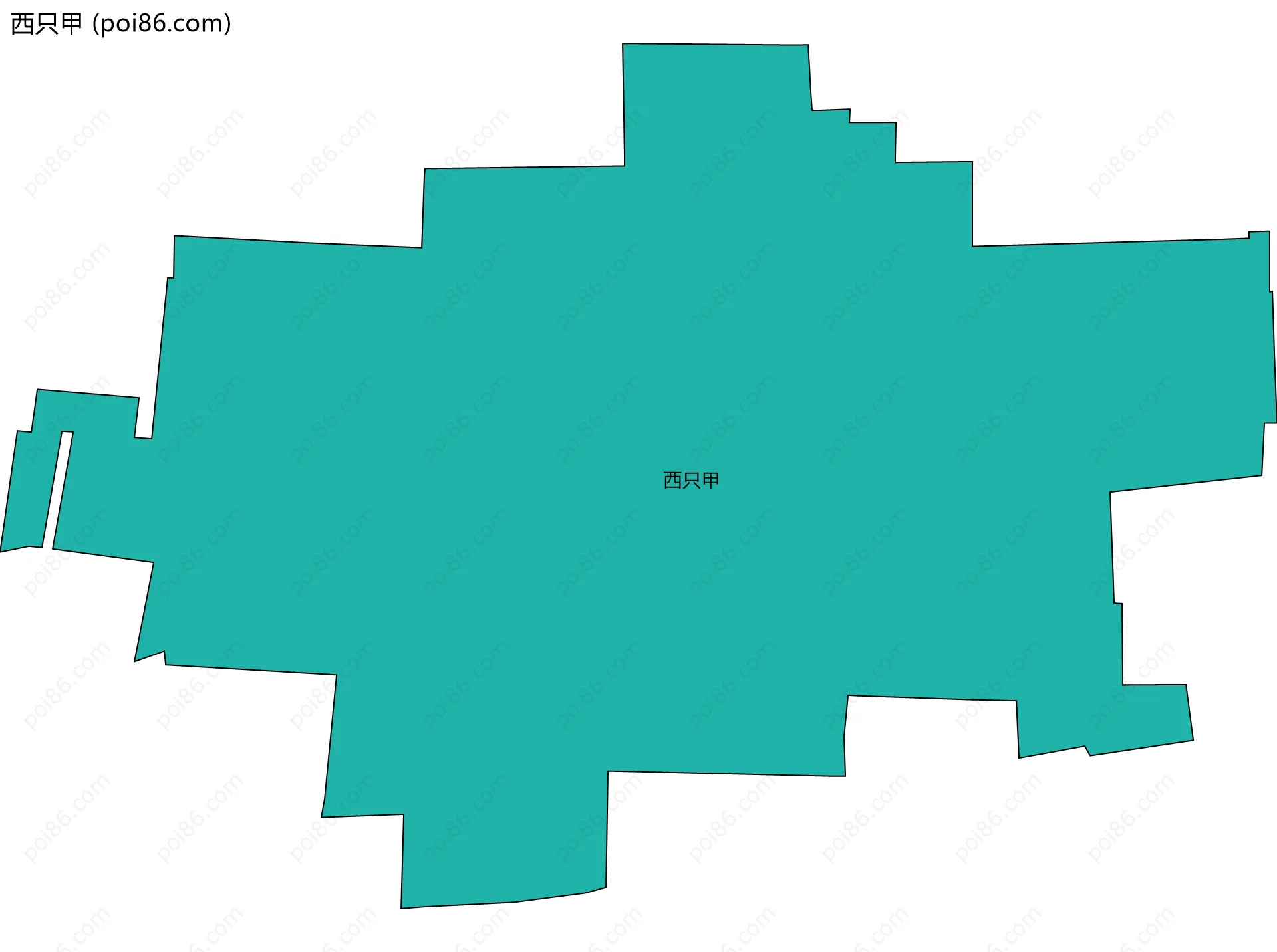 西只甲边界地图