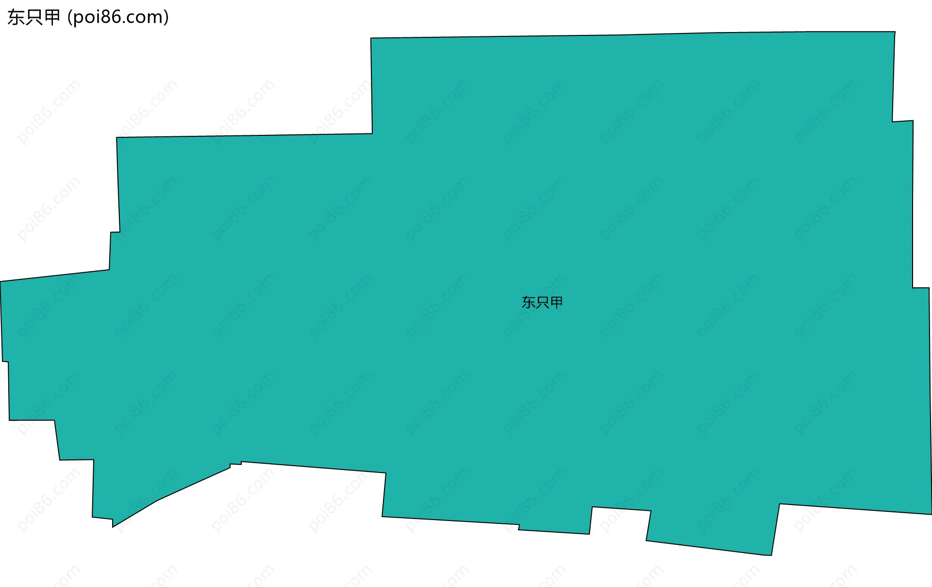 东只甲边界地图