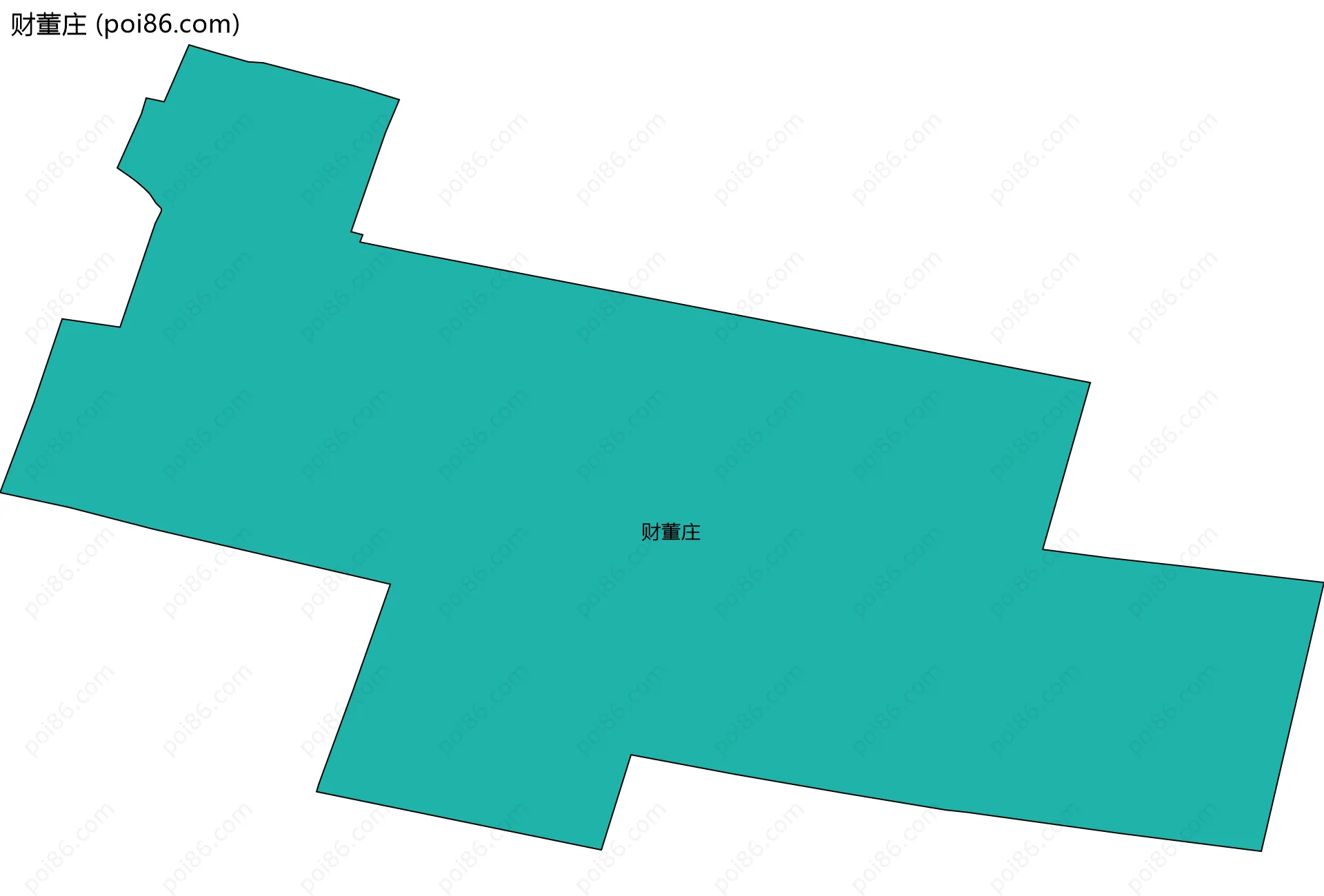 财董庄边界地图