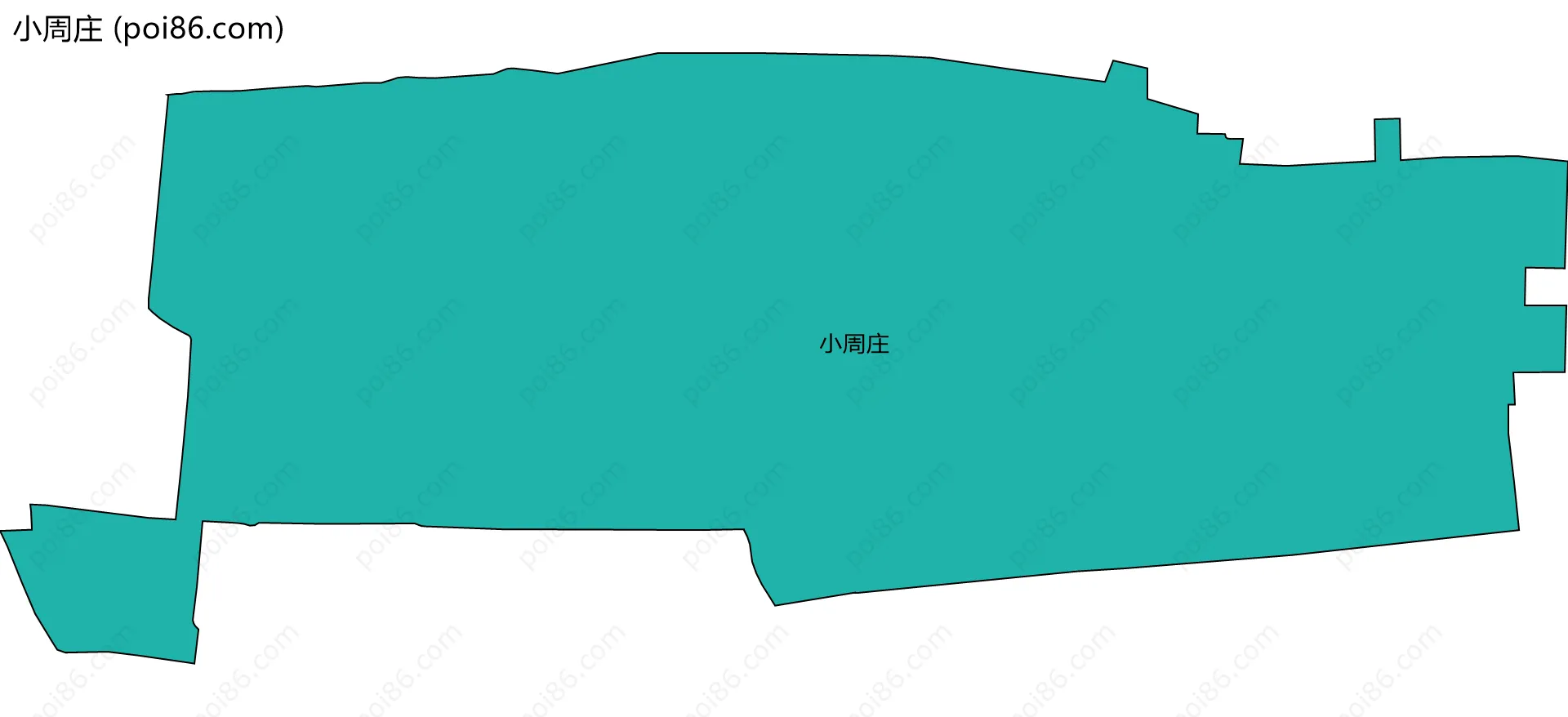 小周庄边界地图