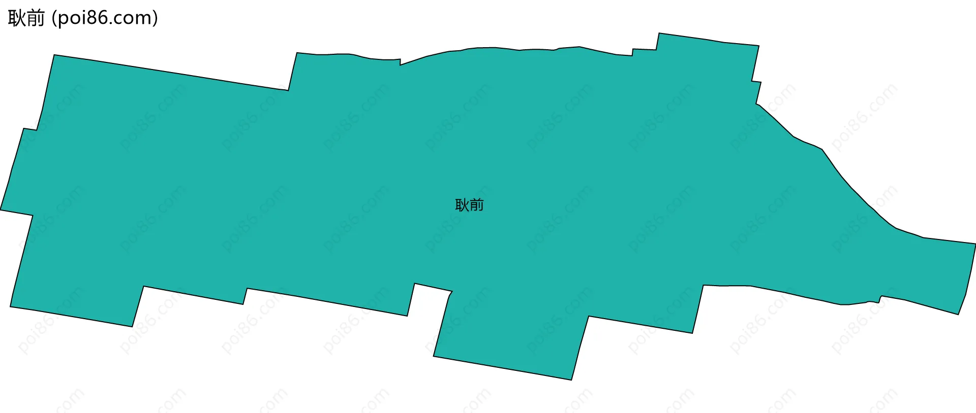 耿前边界地图
