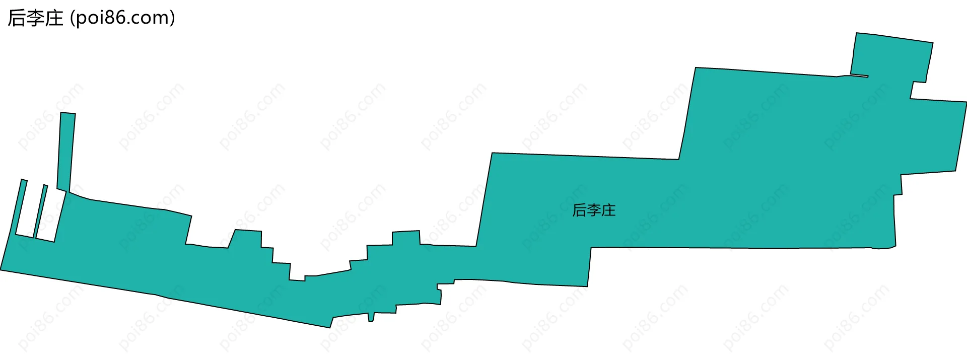 后李庄边界地图