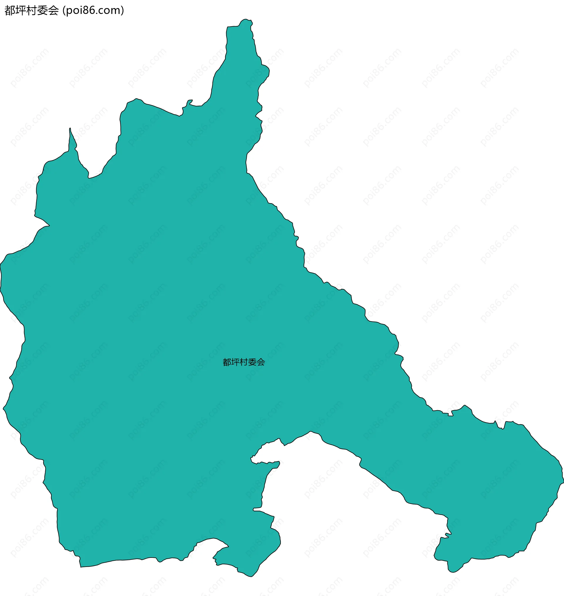 都坪村委会边界地图