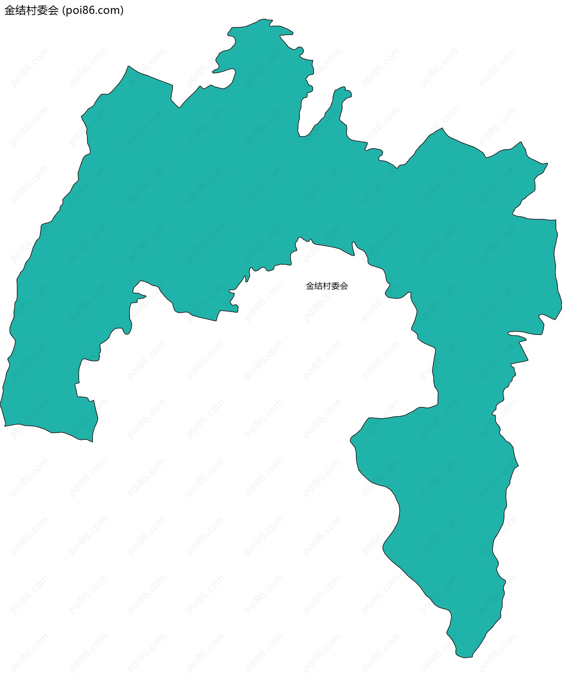 金结村委会边界地图