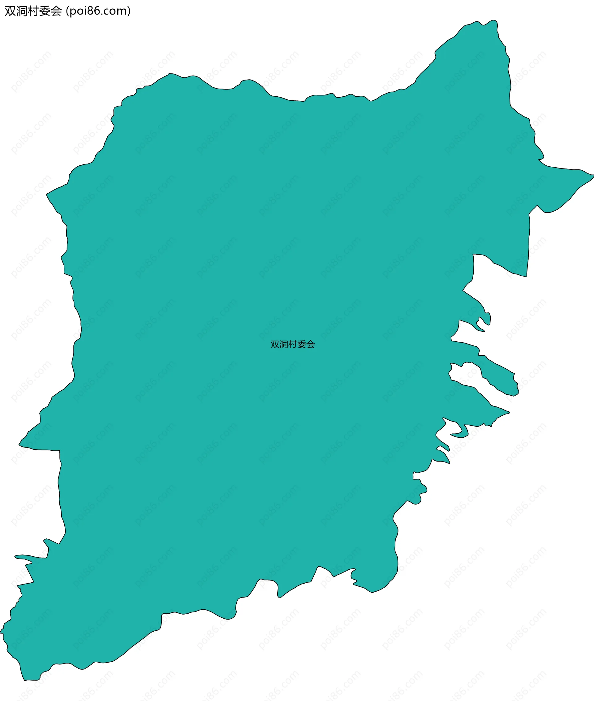 双洞村委会边界地图