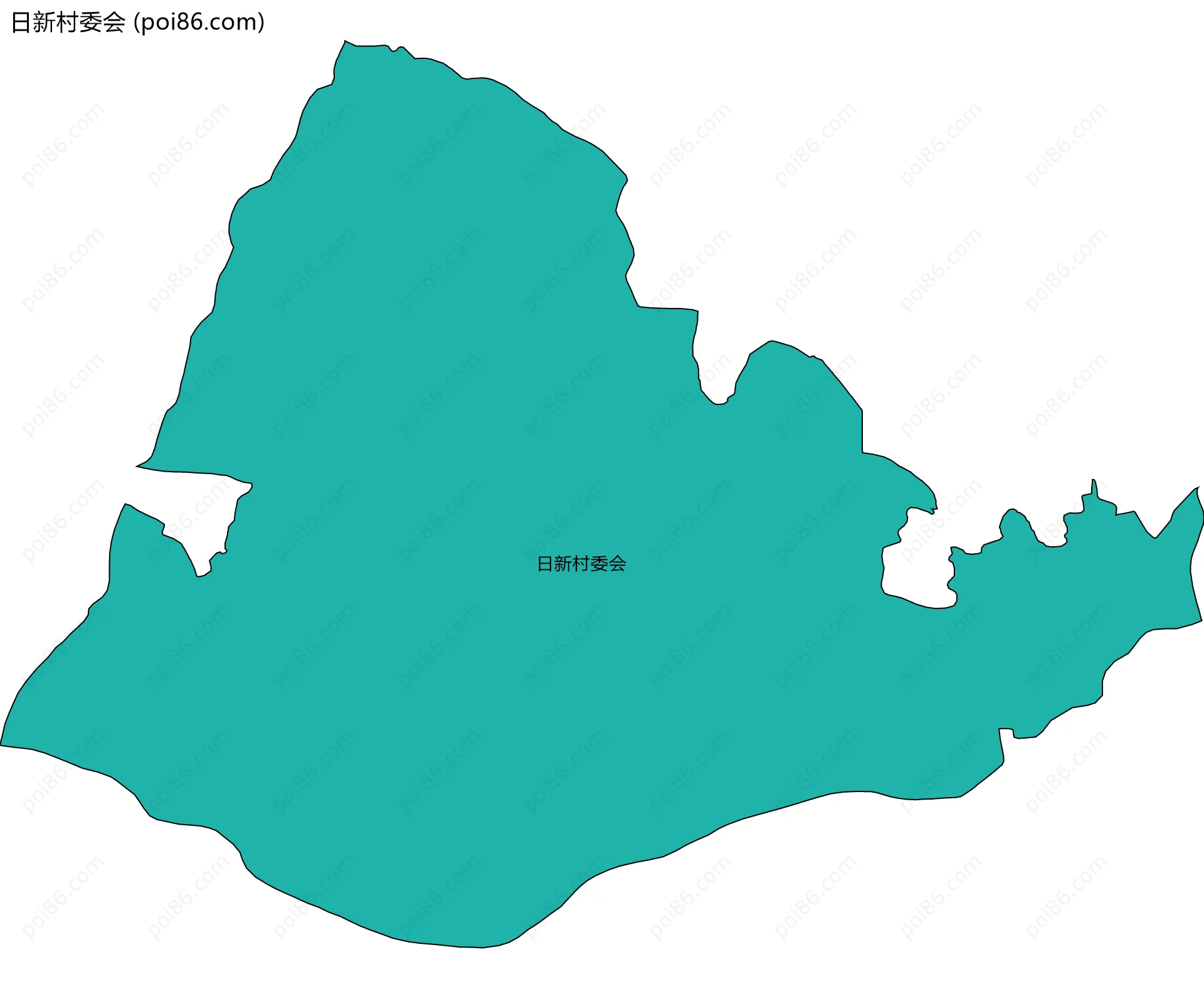 日新村委会边界地图