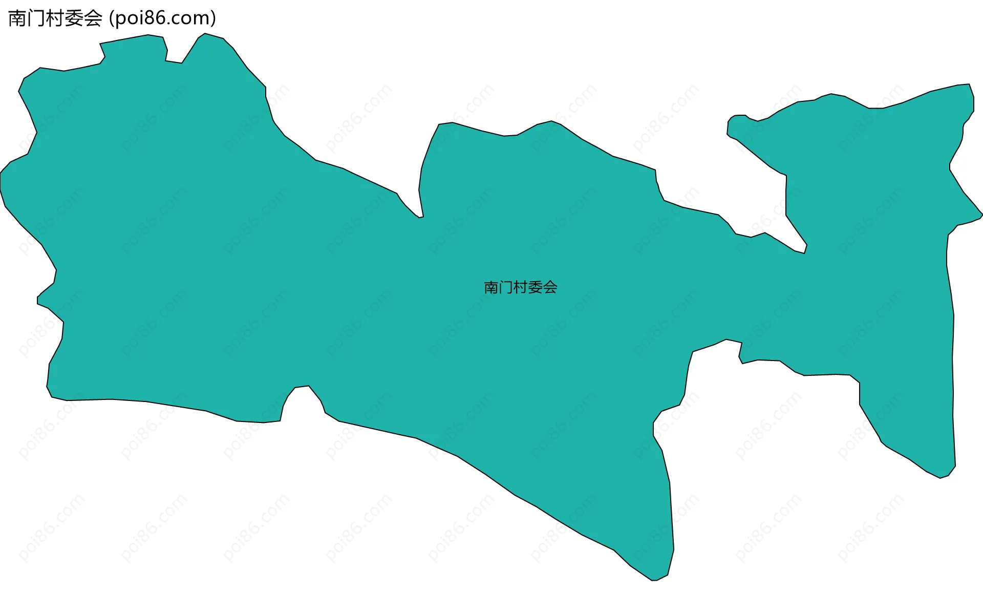 南门村委会边界地图