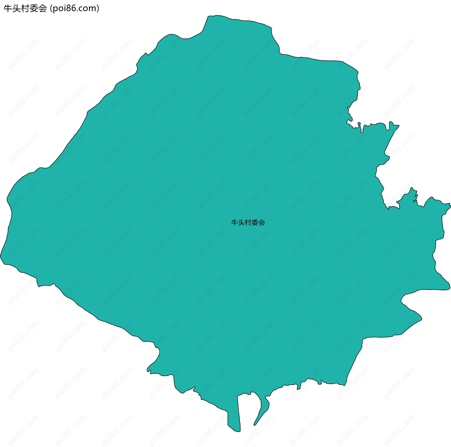 牛头村委会边界地图