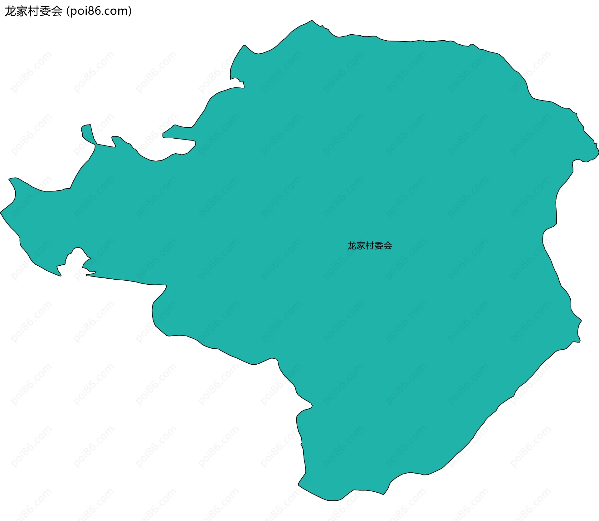 龙家村委会边界地图