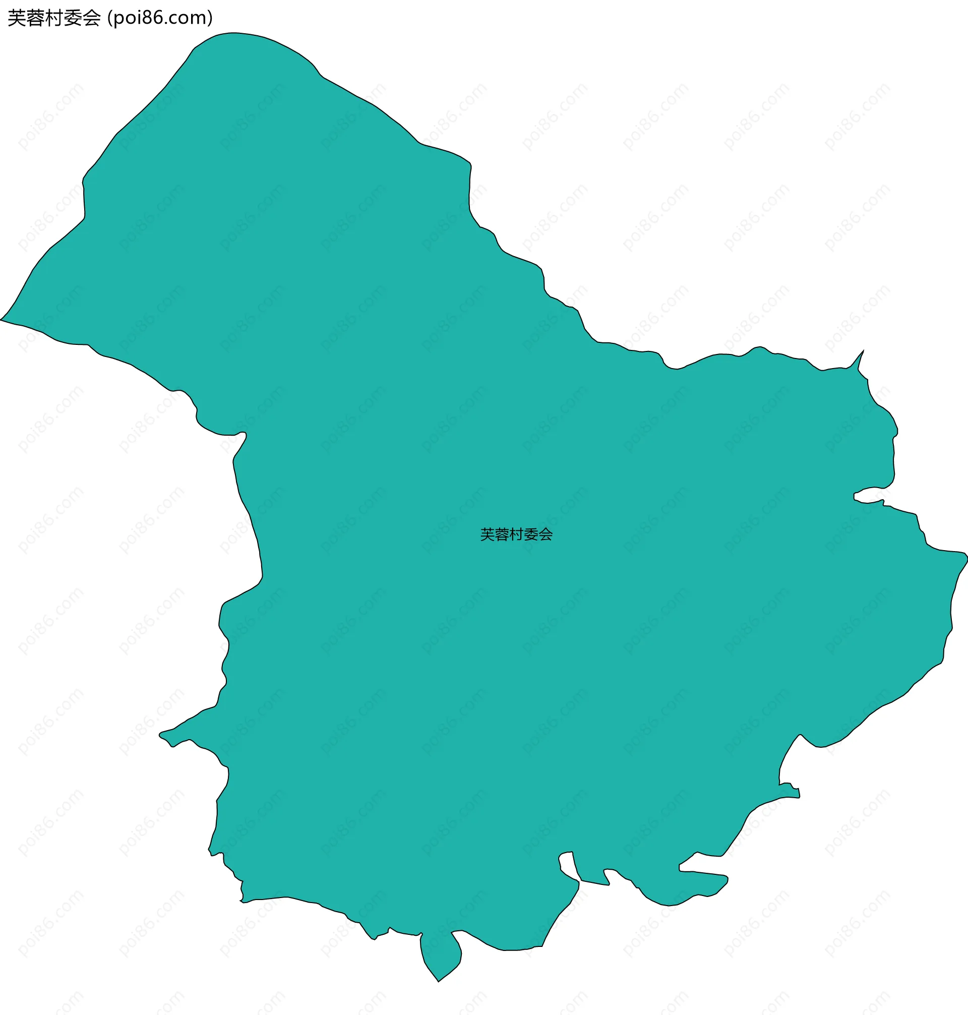 芙蓉村委会边界地图