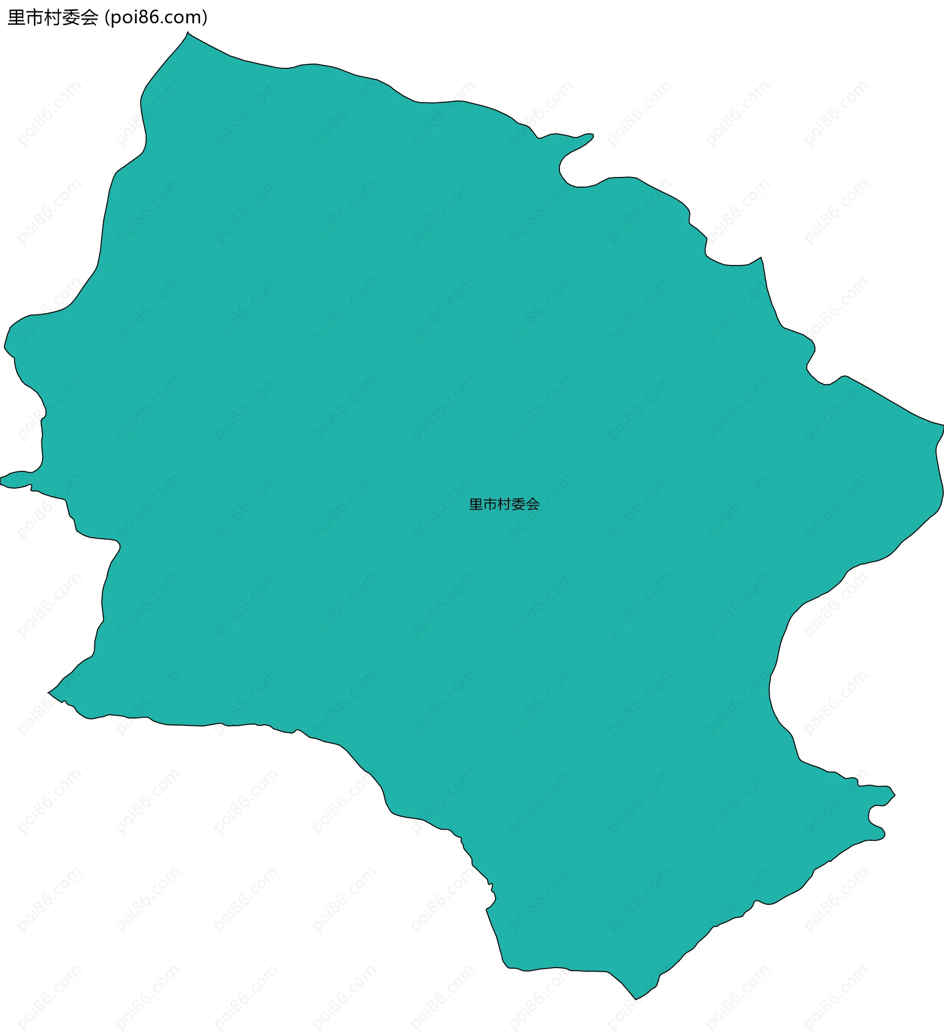 里市村委会边界地图