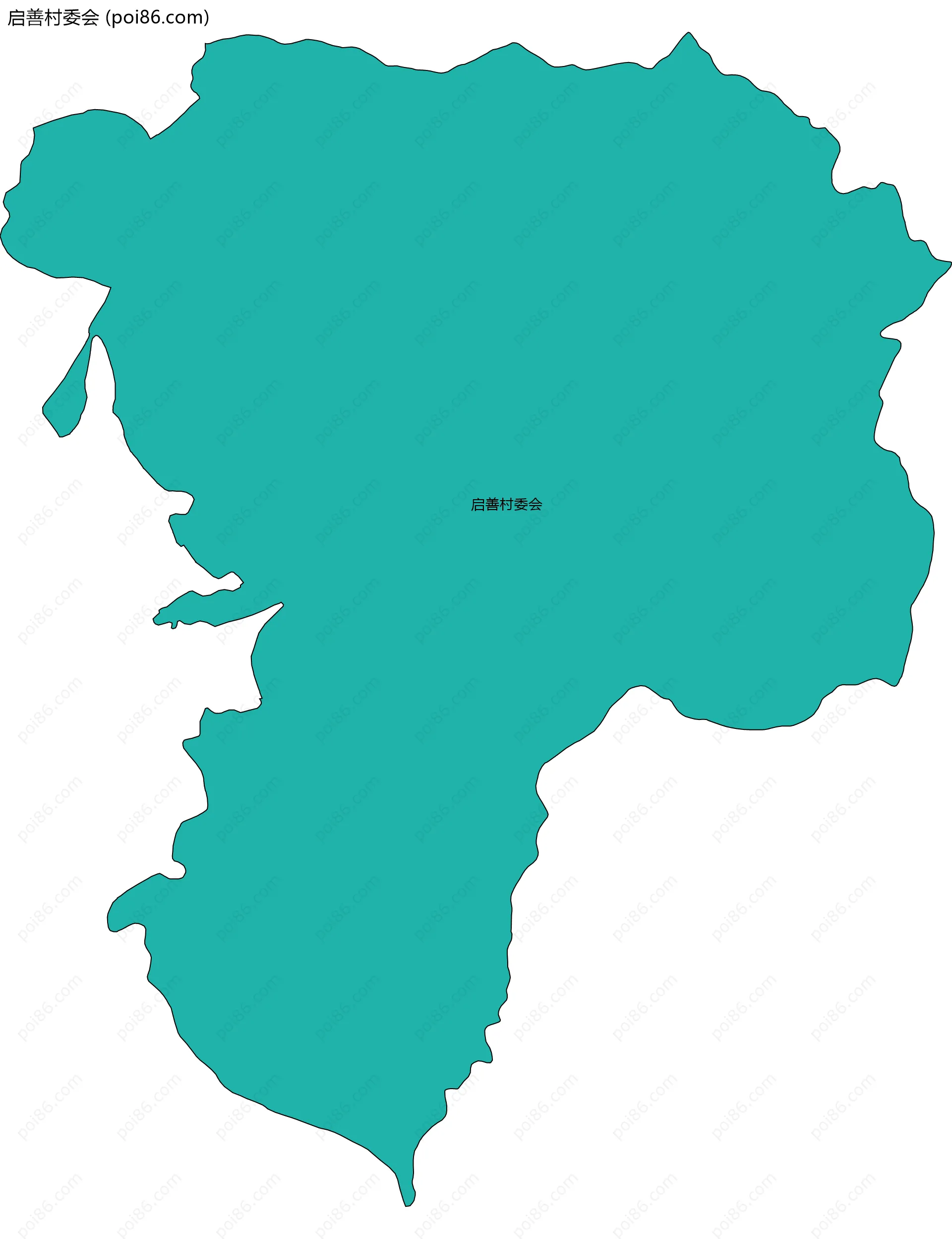 启善村委会边界地图