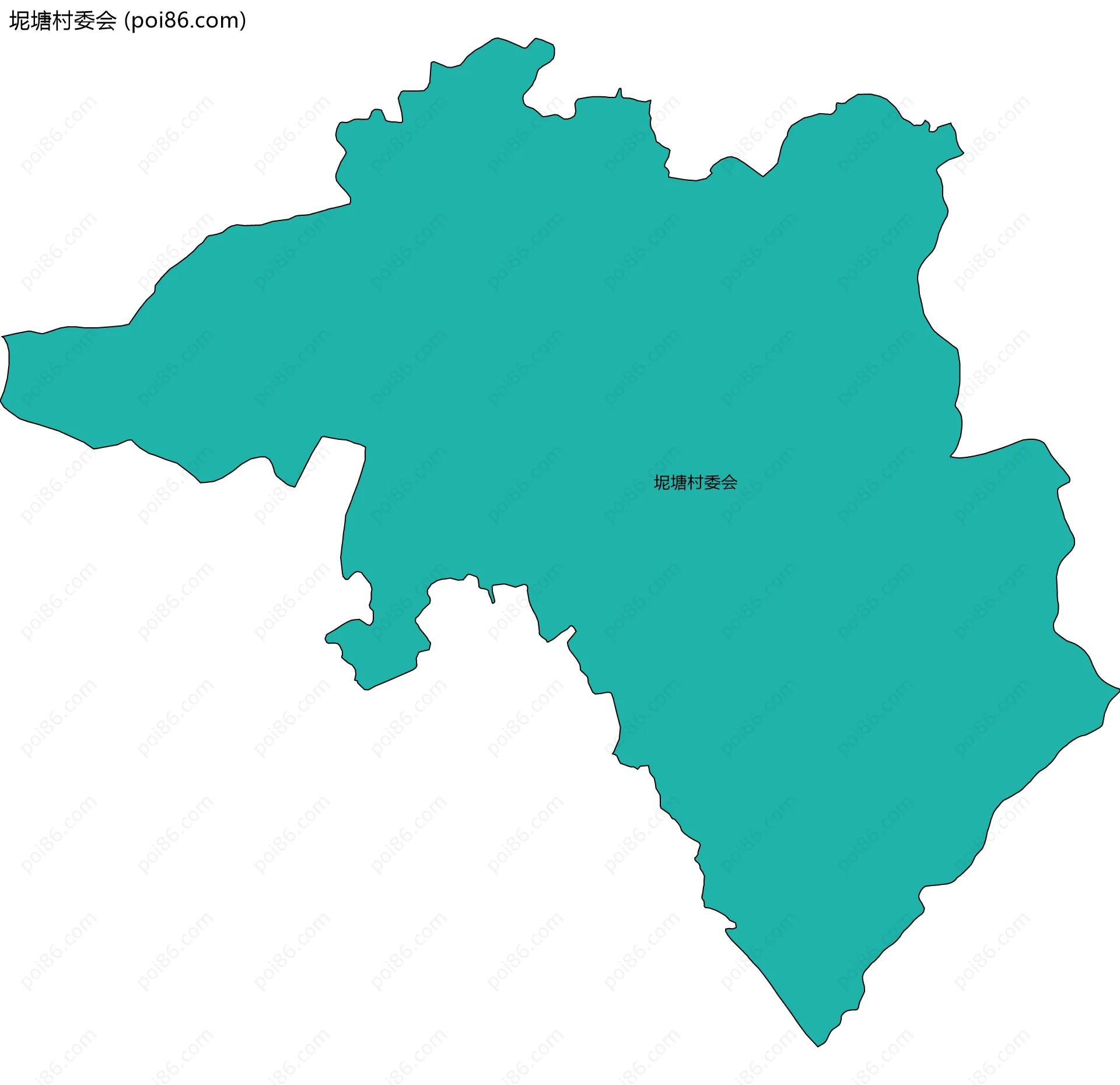 坭塘村委会边界地图