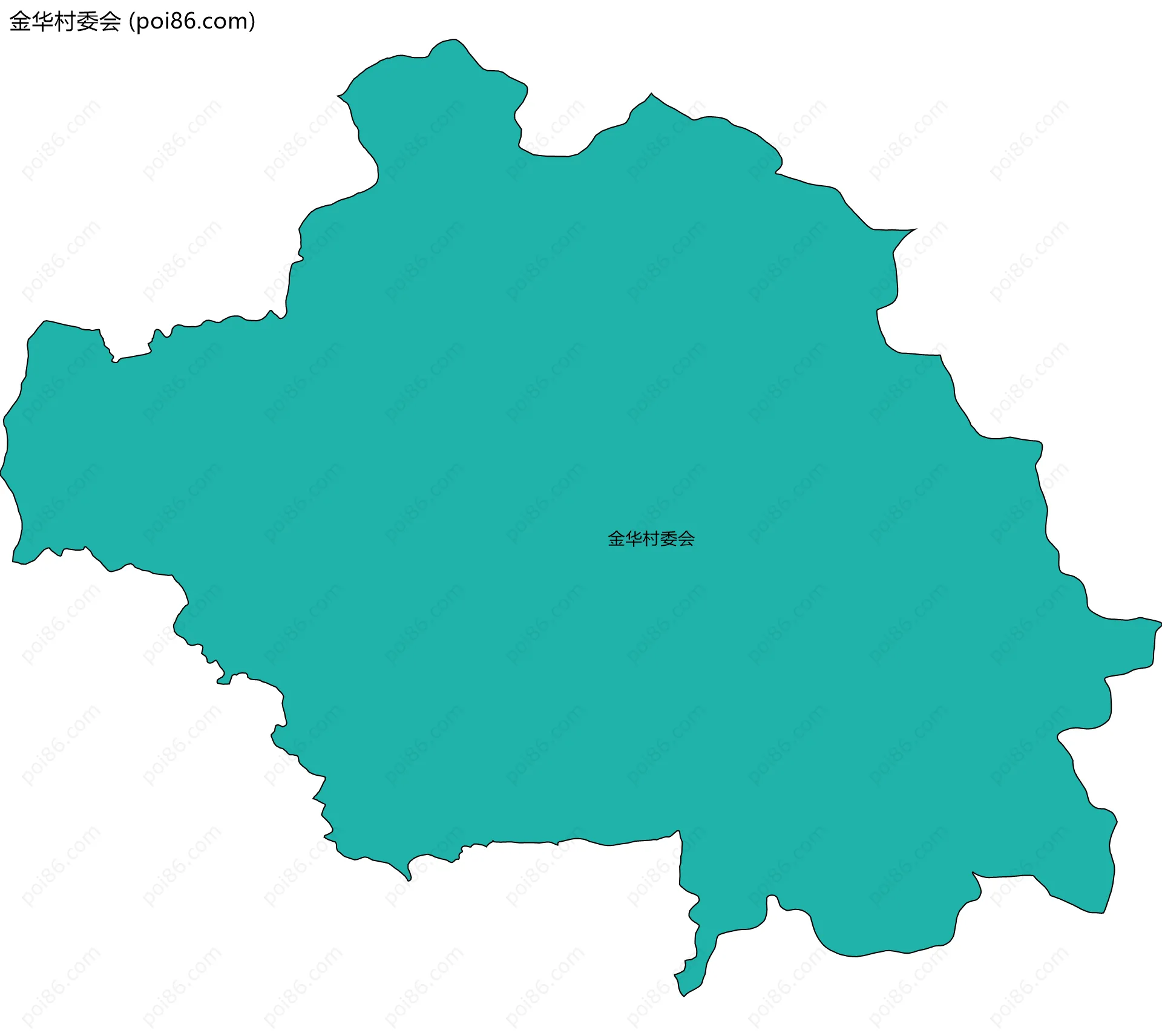 金华村委会边界地图