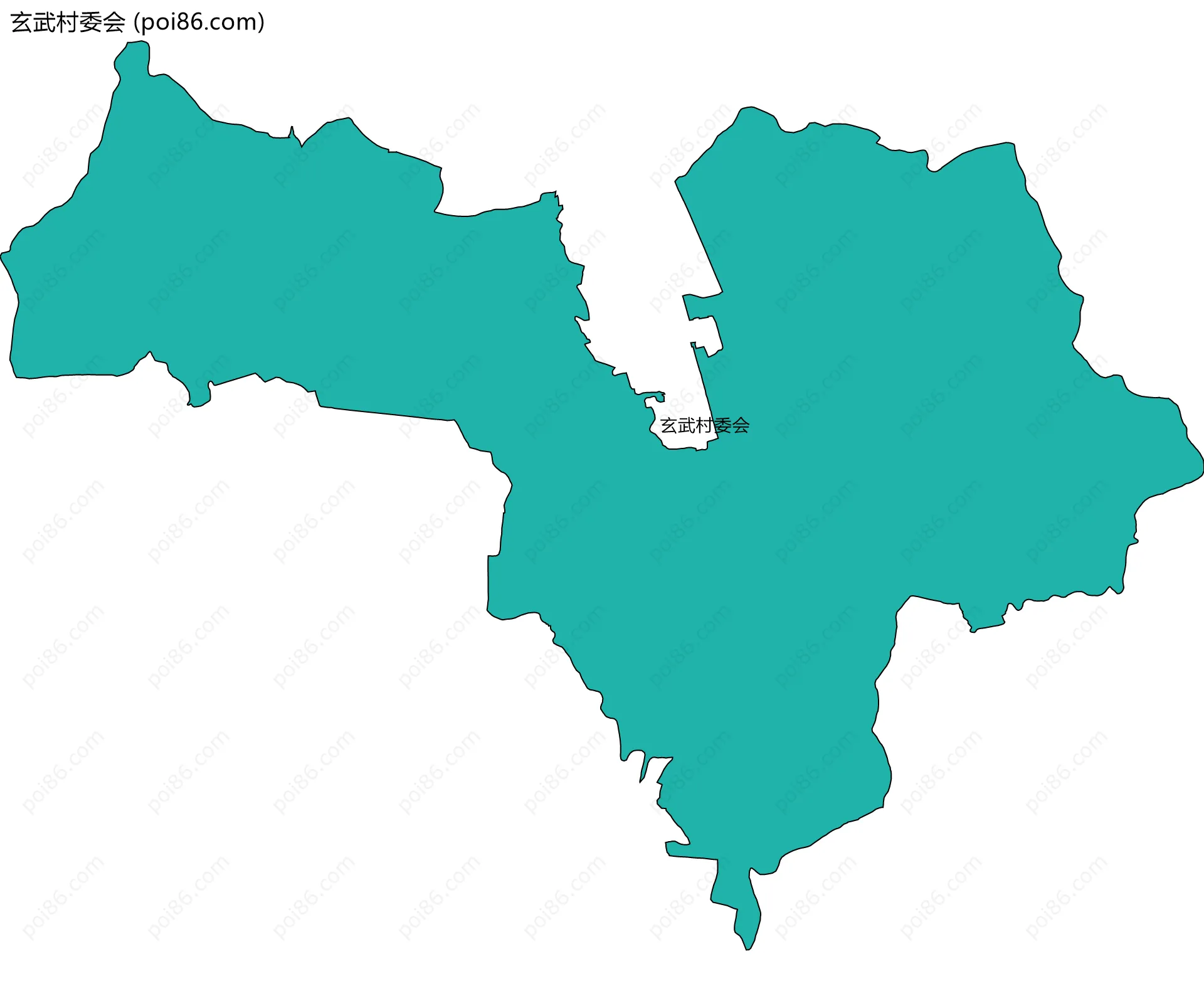 玄武村委会边界地图