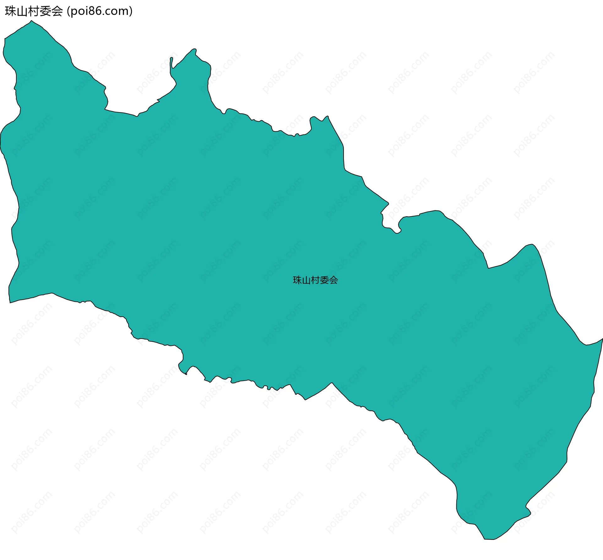 珠山村委会边界地图