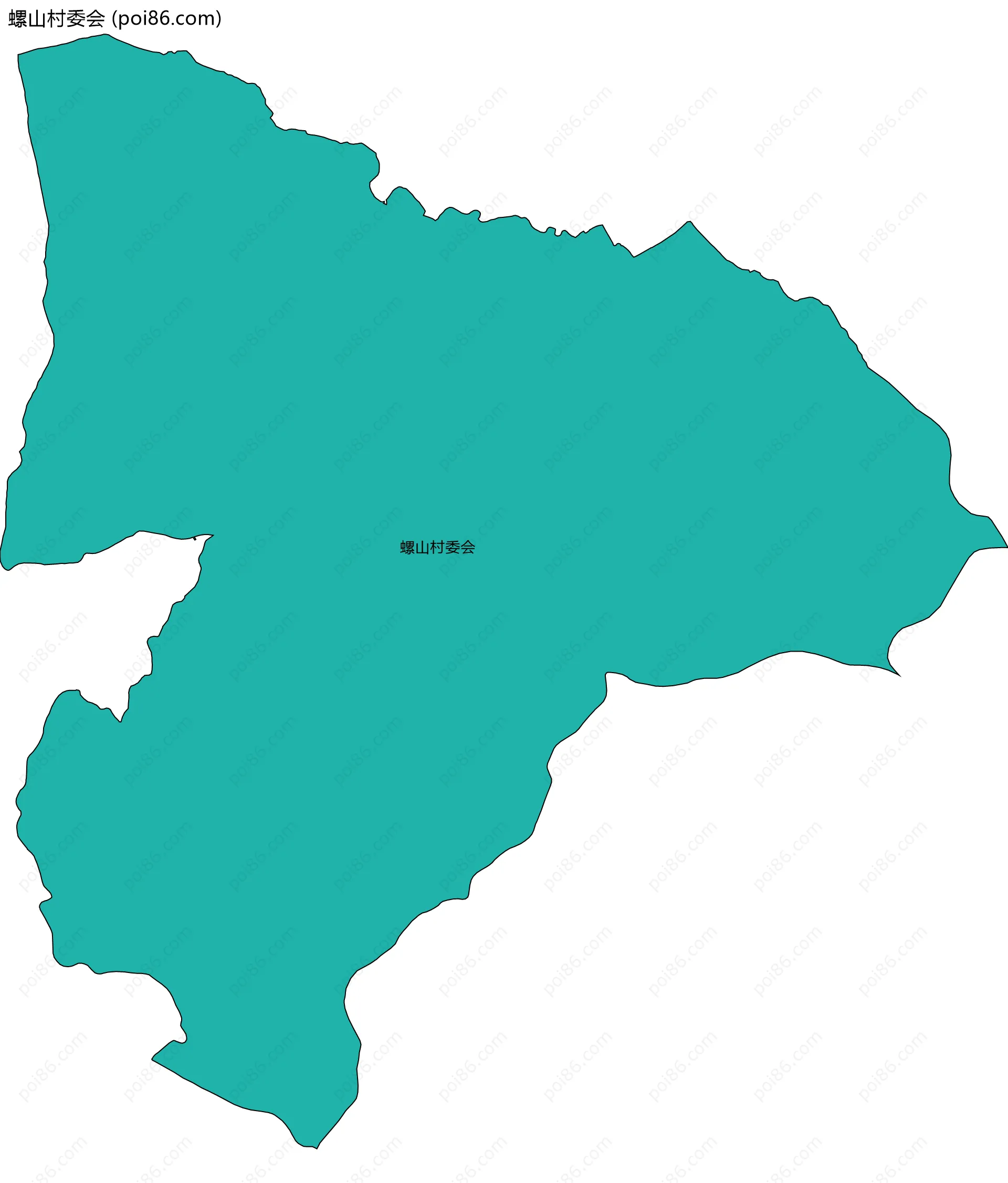 螺山村委会边界地图