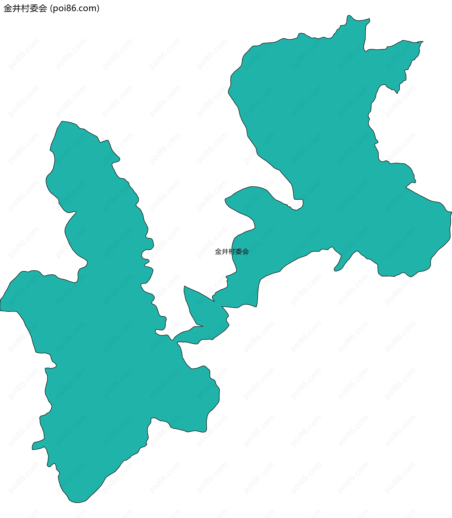 金井村委会边界地图