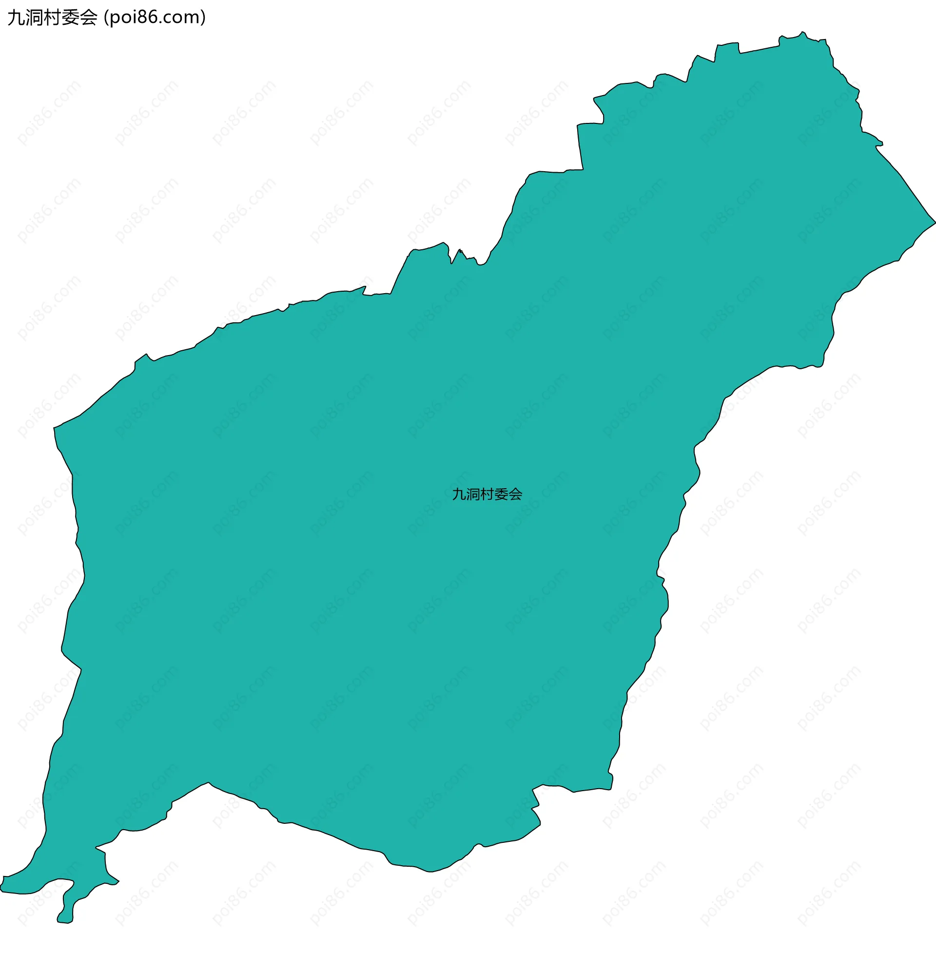 九洞村委会边界地图