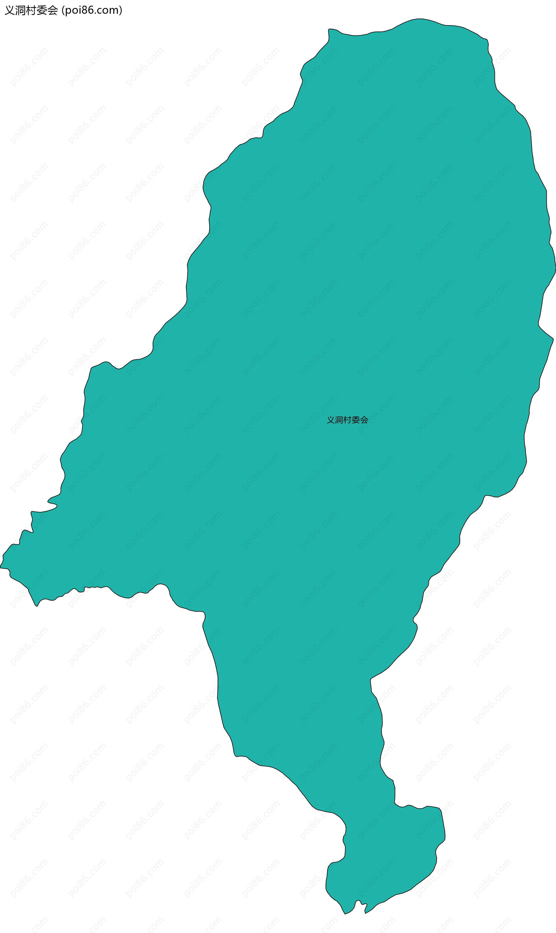 义洞村委会边界地图