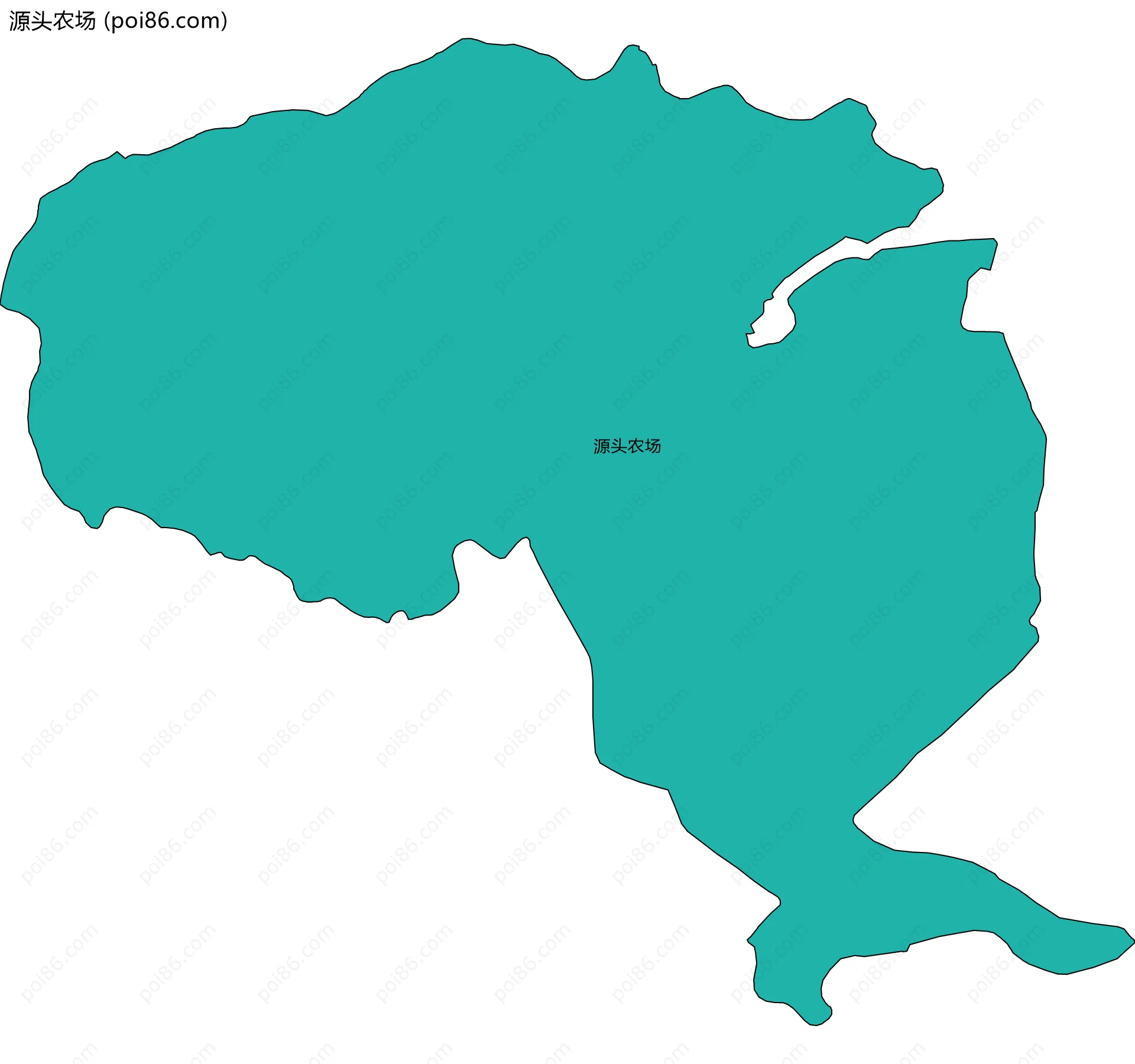 源头农场边界地图