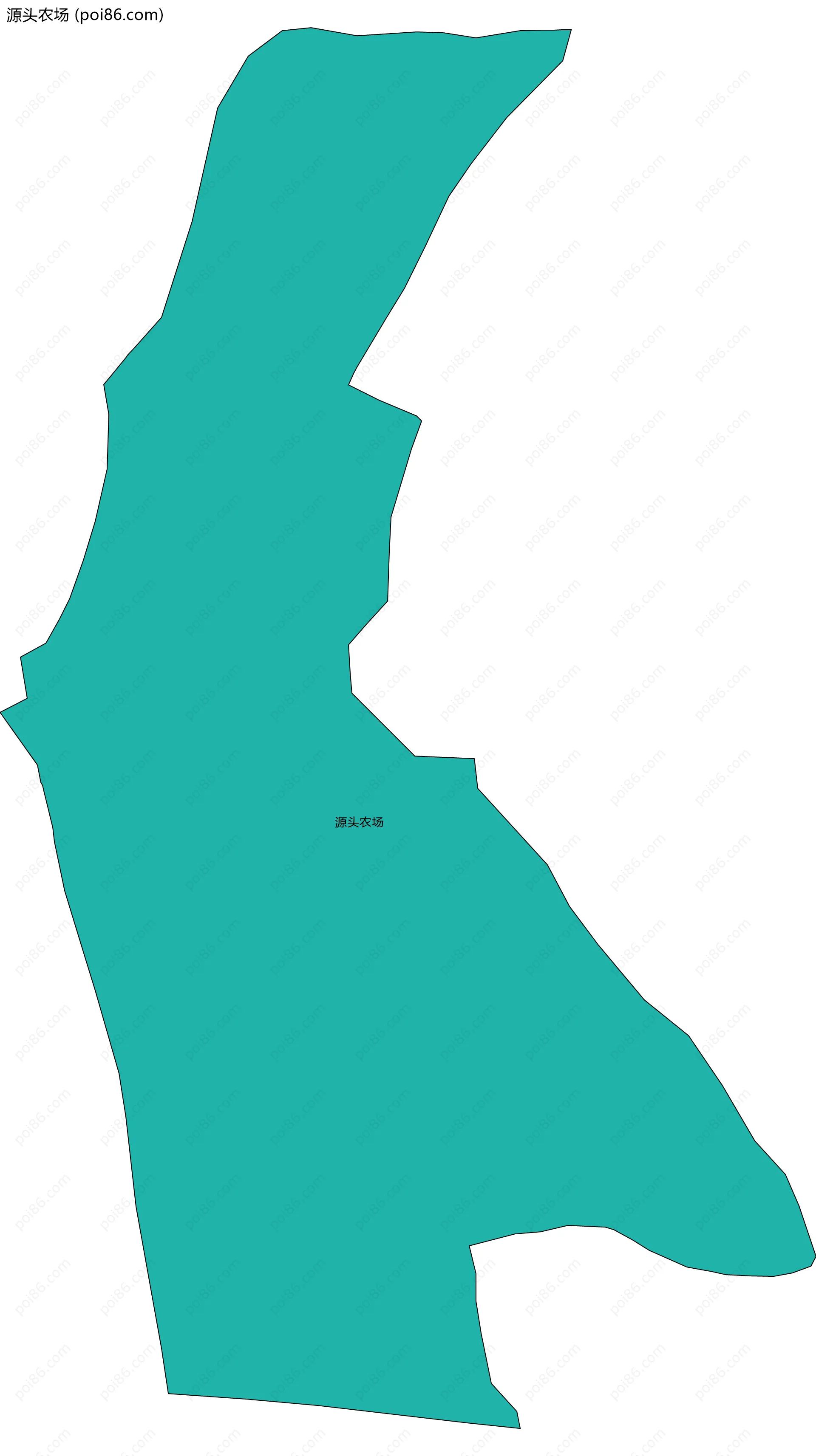 源头农场边界地图