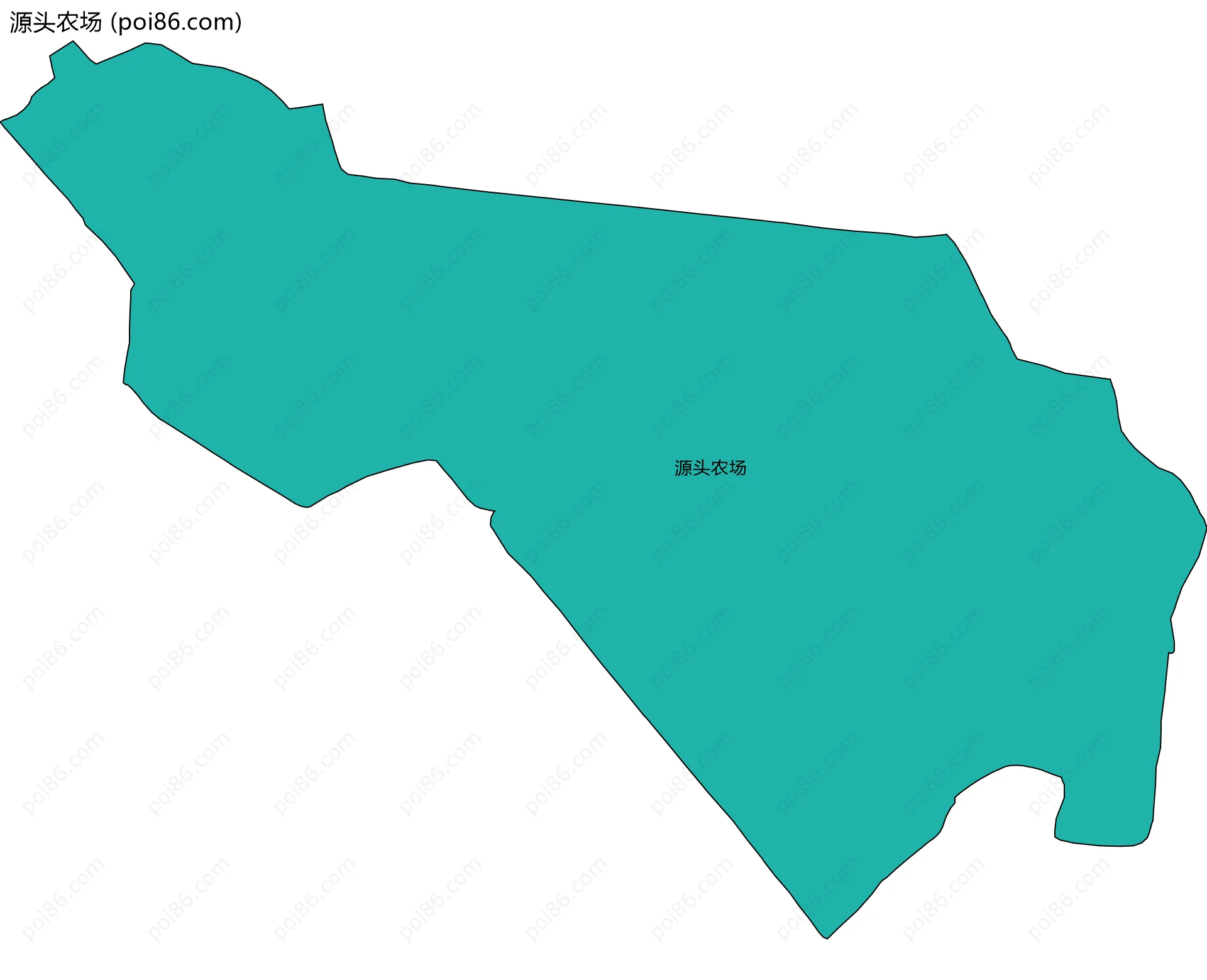源头农场边界地图