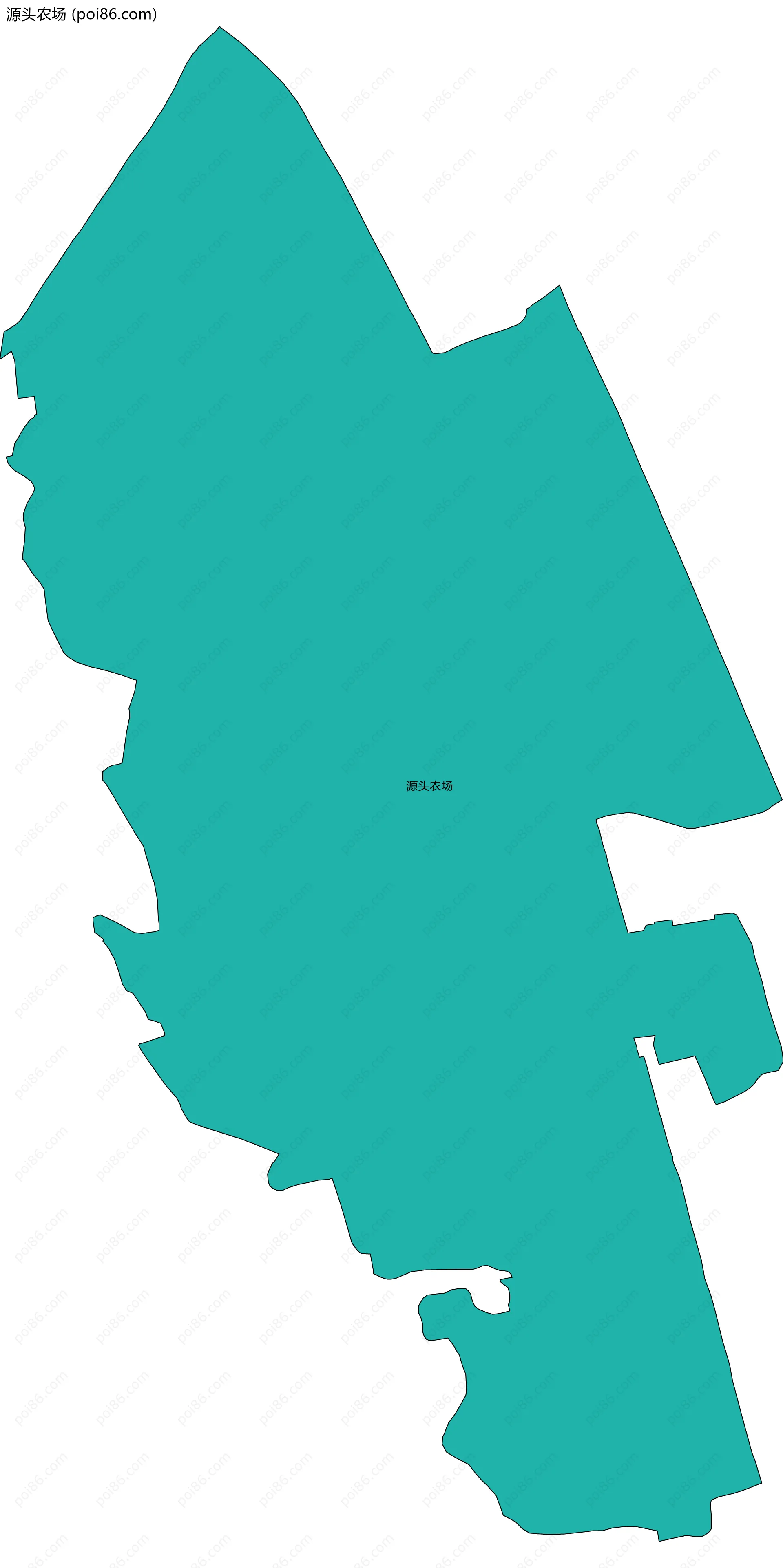 源头农场边界地图