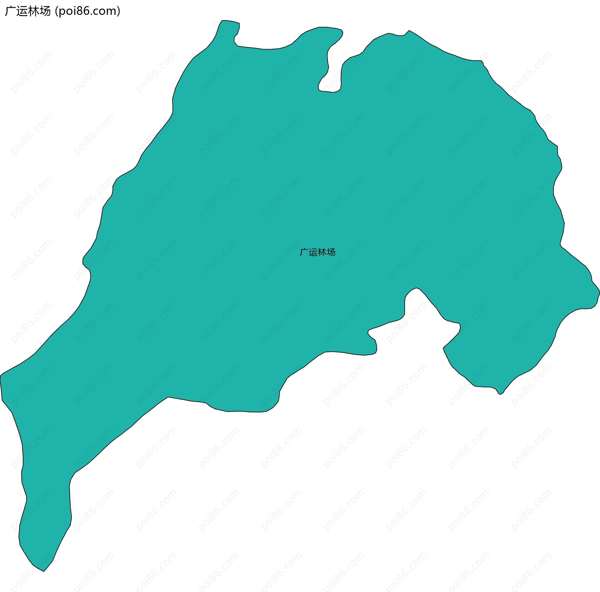 广运林场边界地图