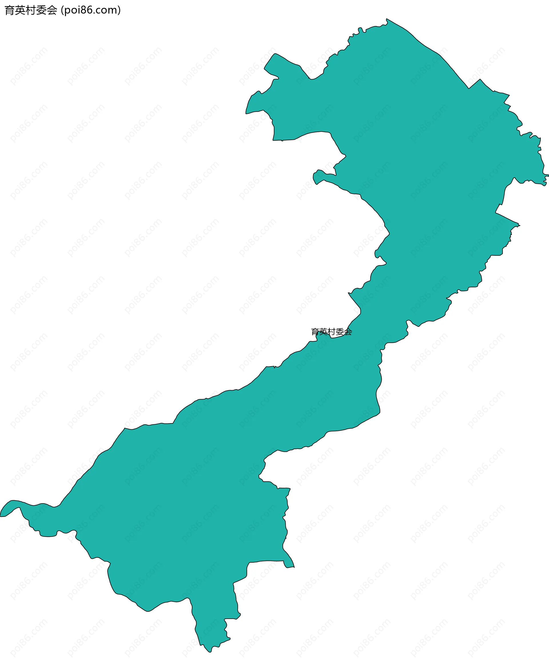 育英村委会边界地图