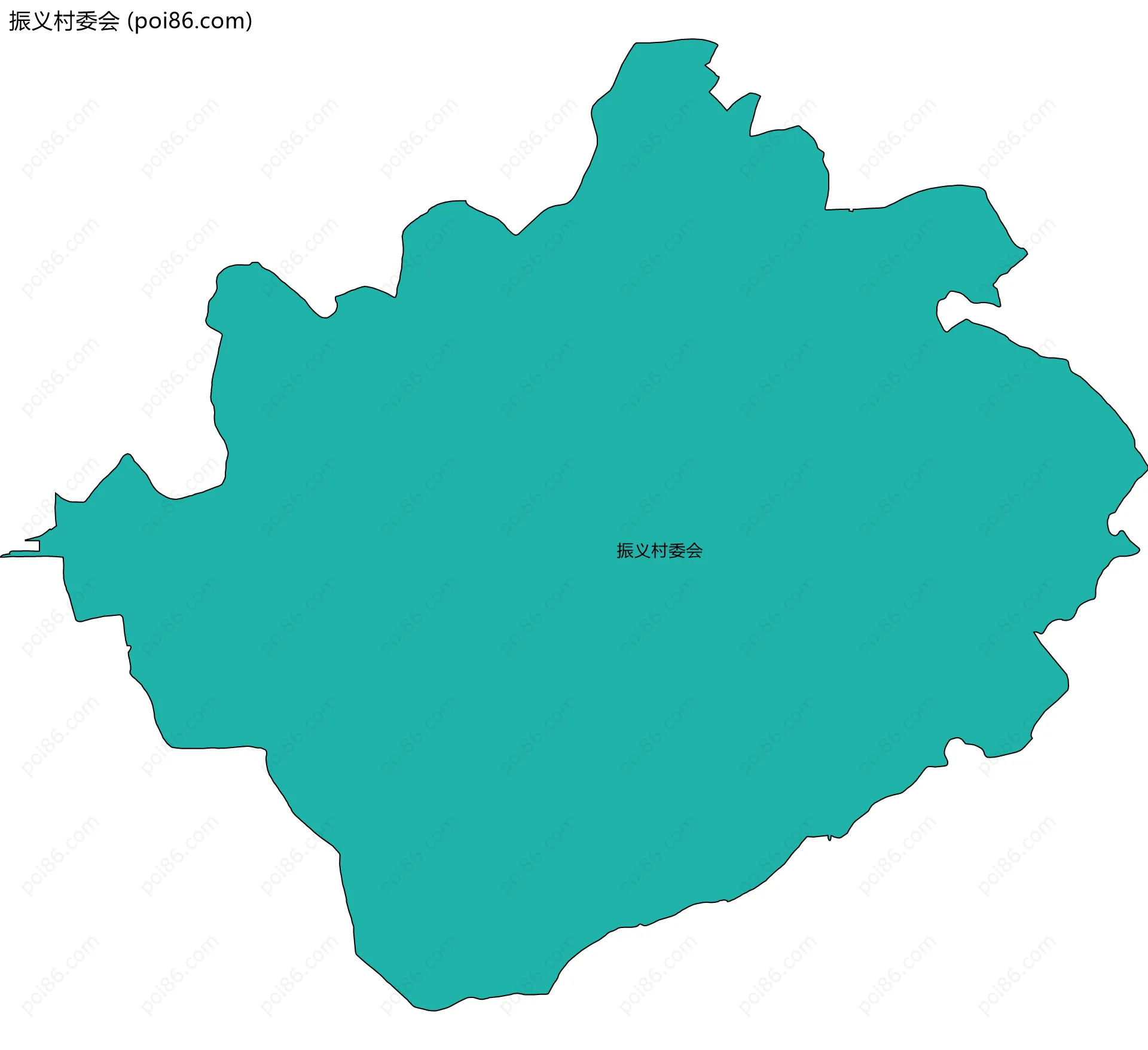 振义村委会边界地图