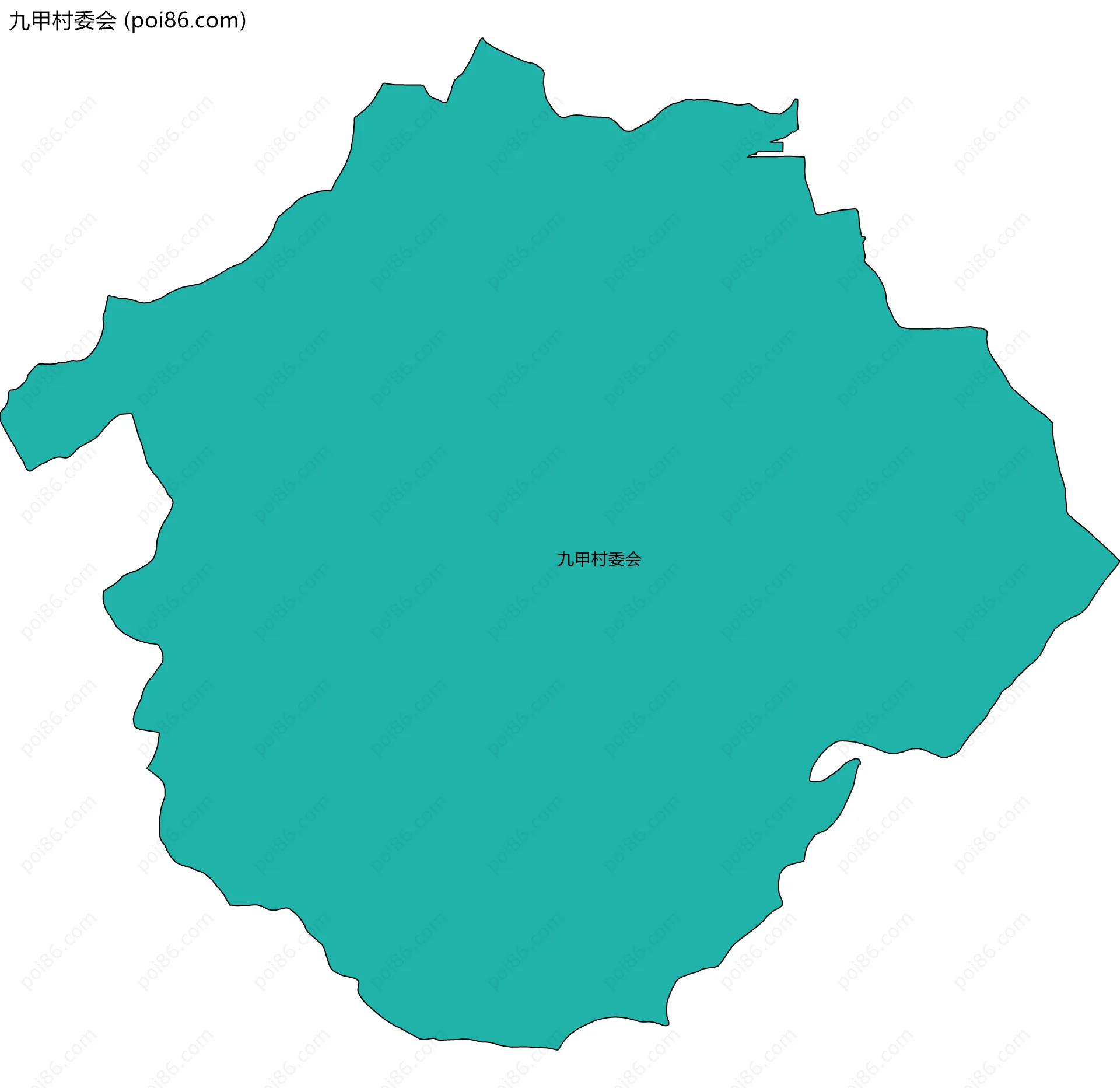 九甲村委会边界地图